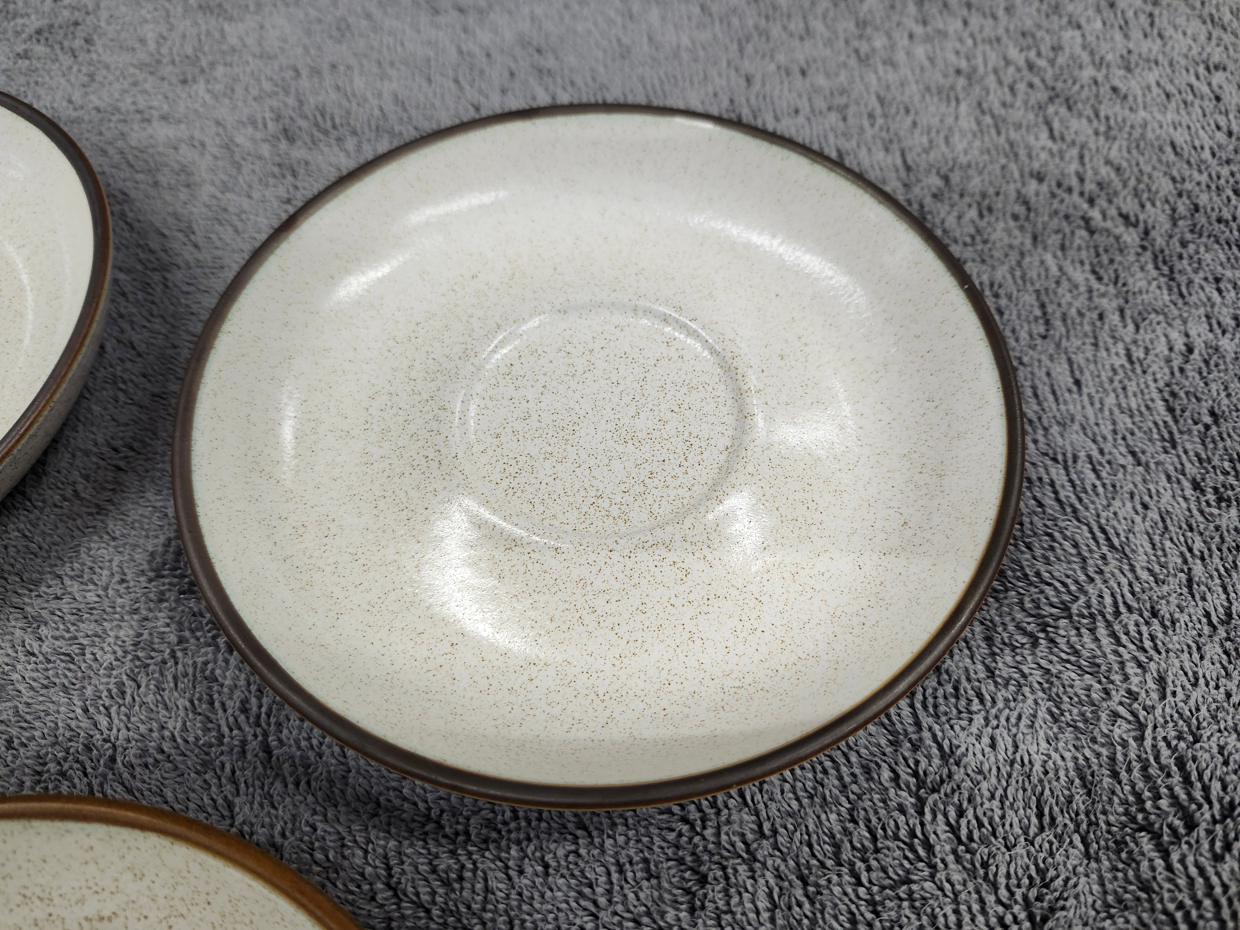 X5 stoneware saucers