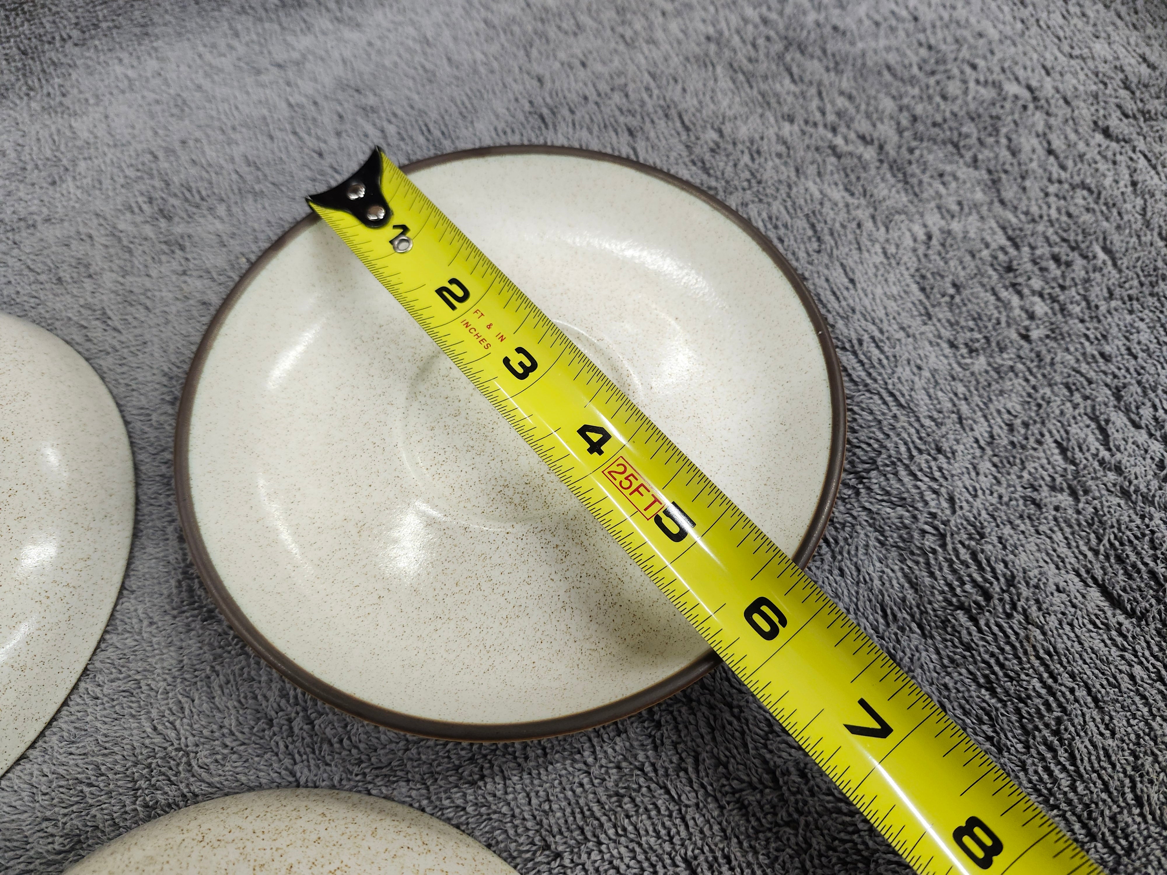 X5 stoneware saucers
