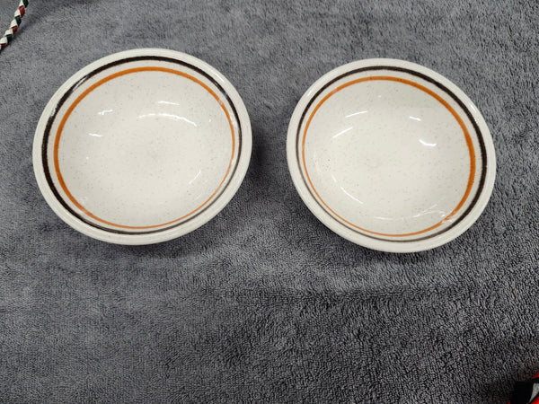 X2 stoneware saucers