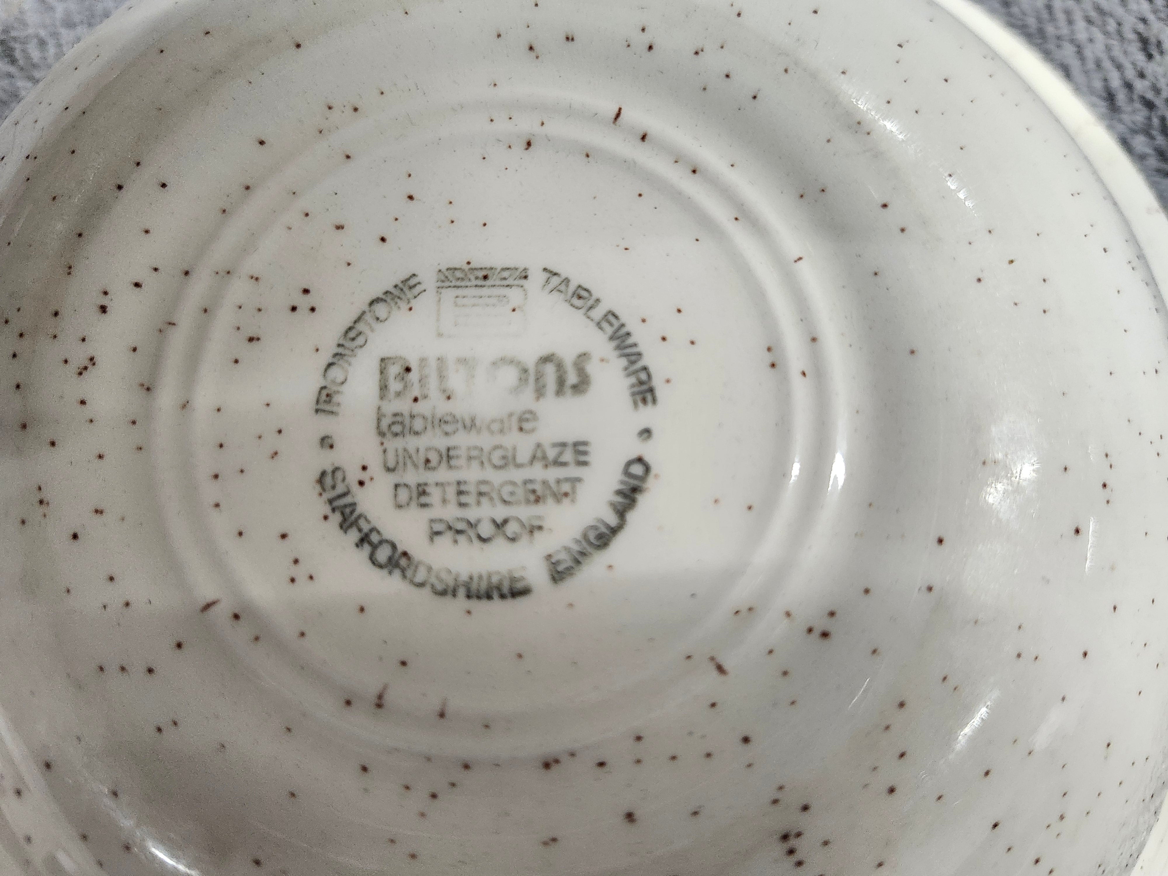 X2 stoneware saucers
