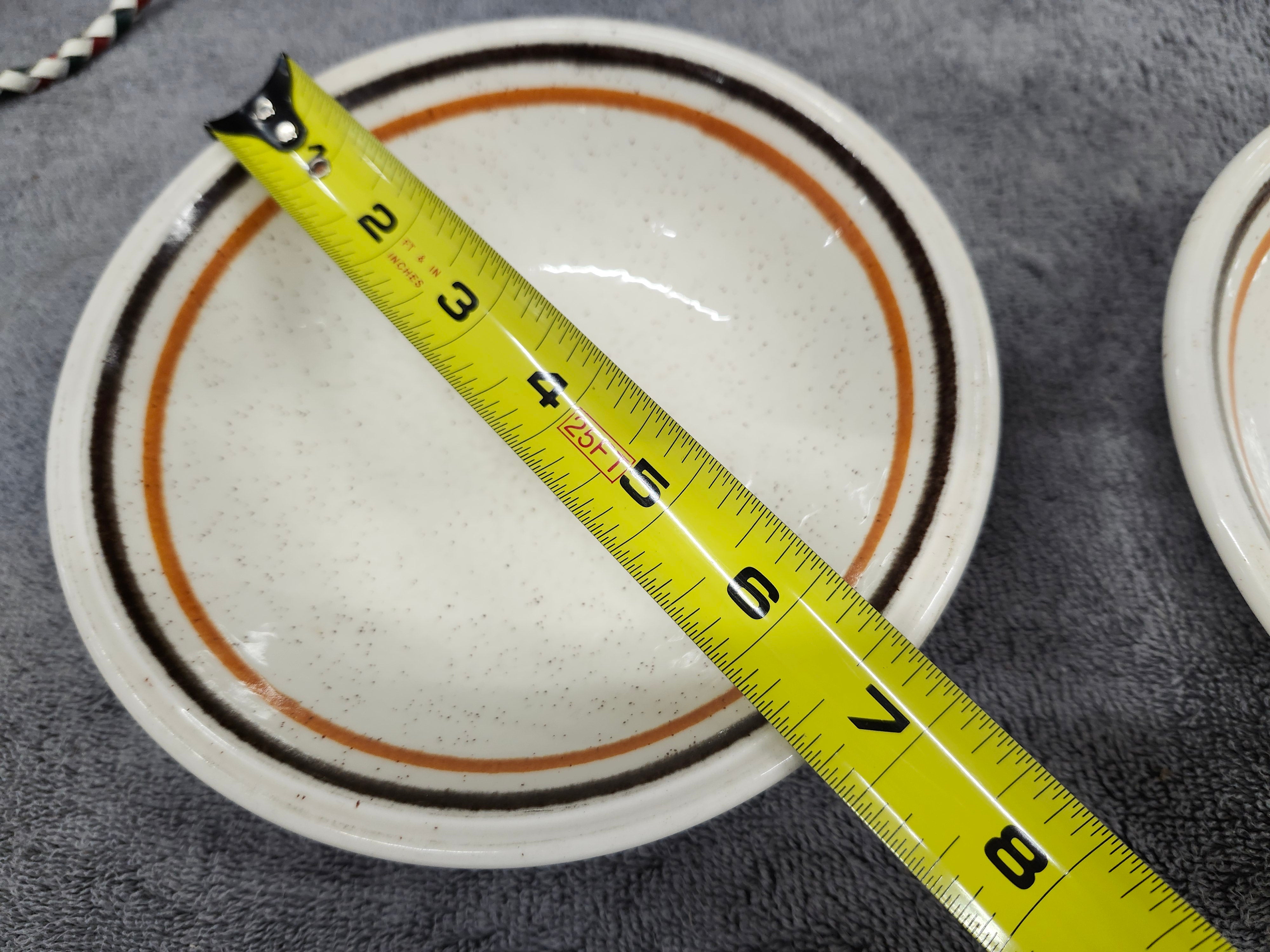 X2 stoneware saucers
