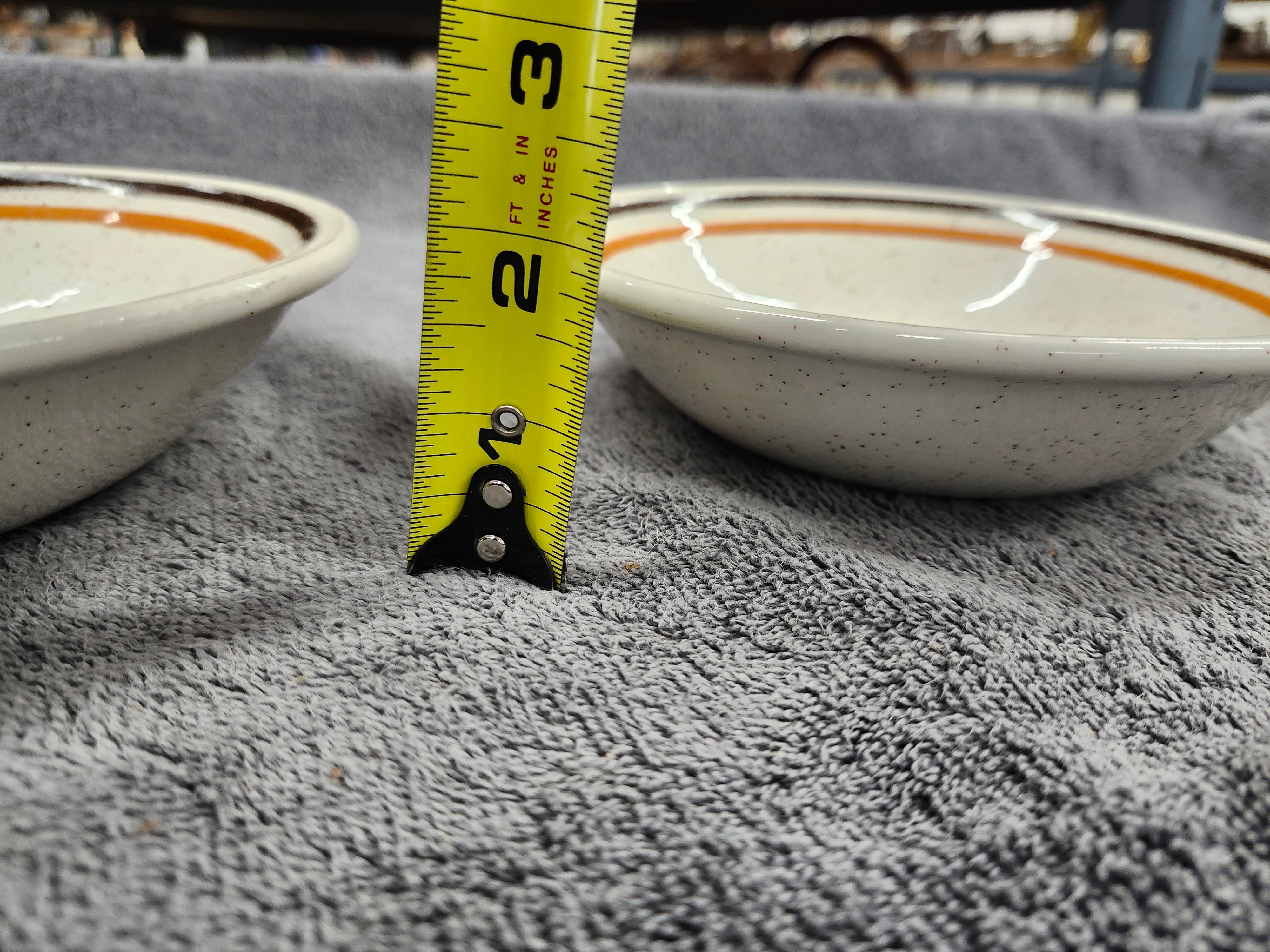 X2 stoneware saucers