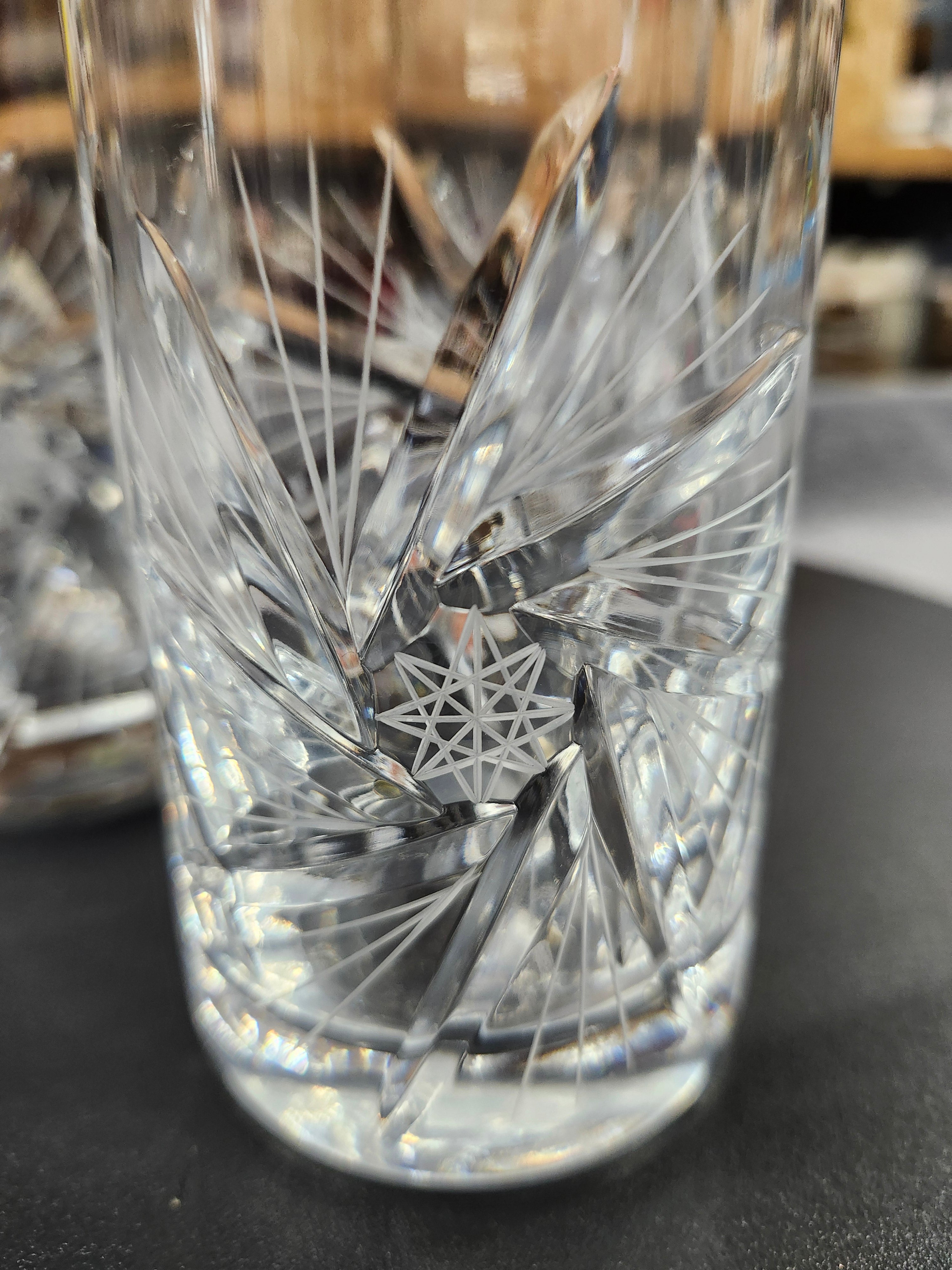 X3 crystal tall glasses