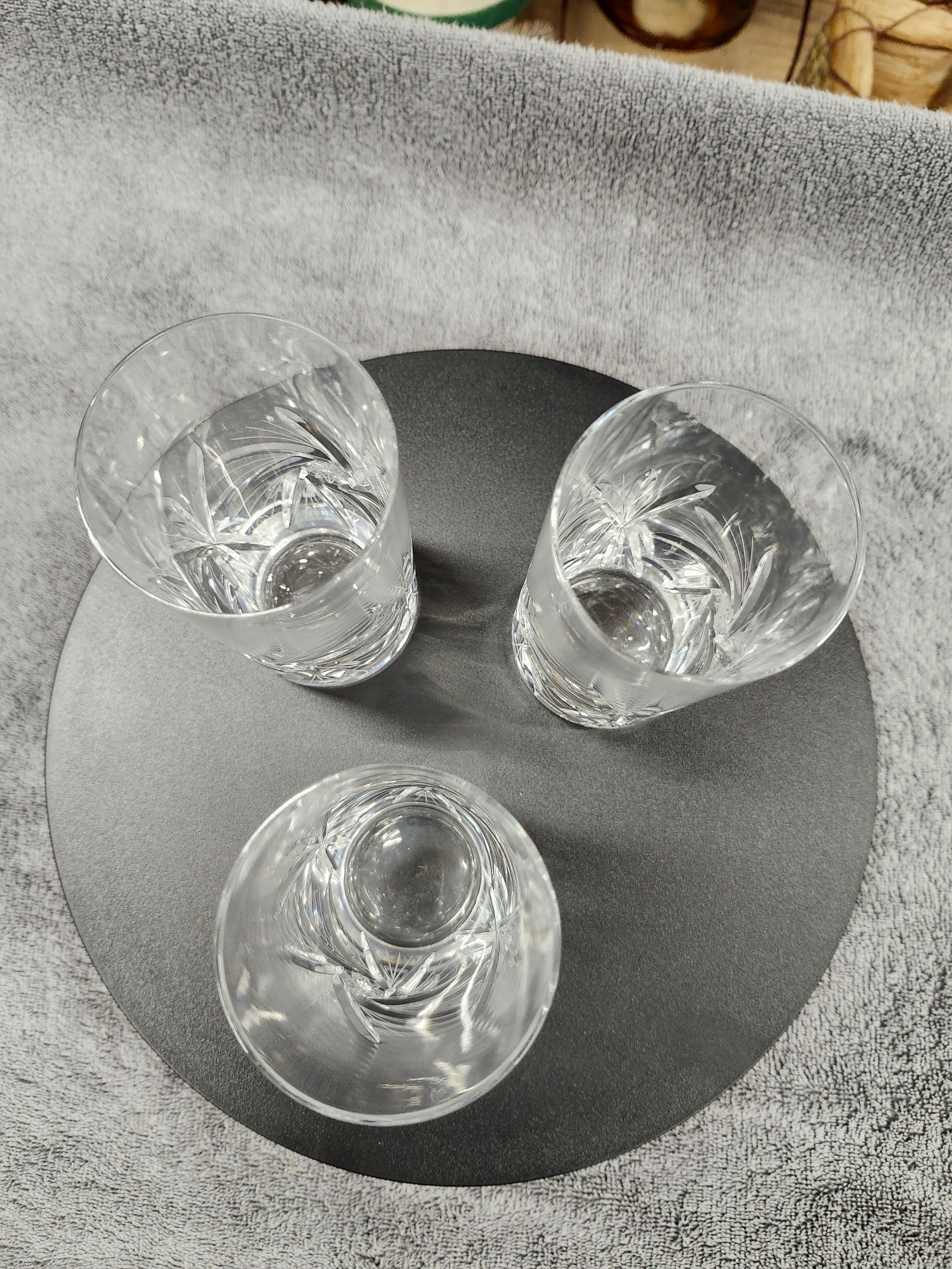 X3 crystal tall glasses