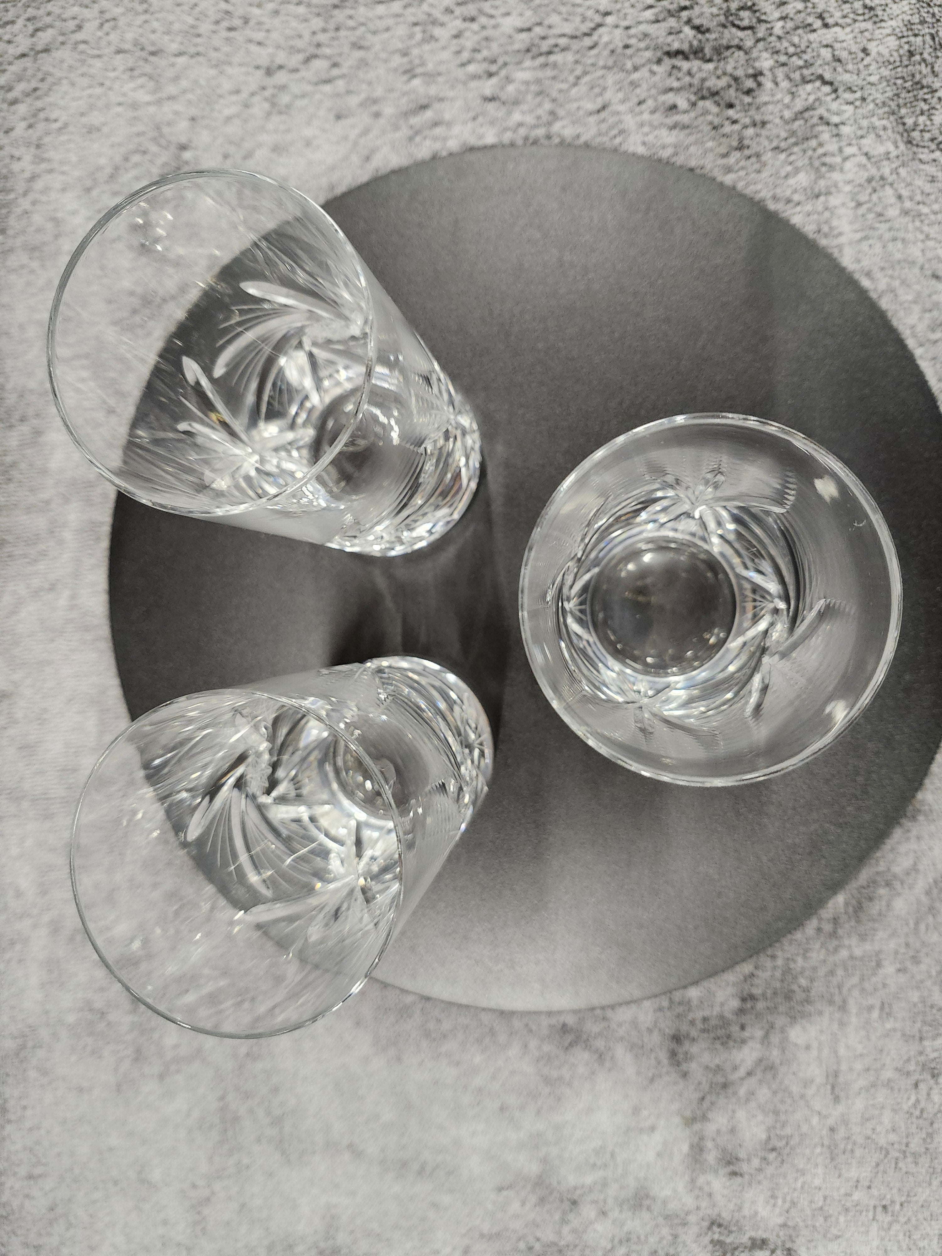 X3 crystal tall glasses