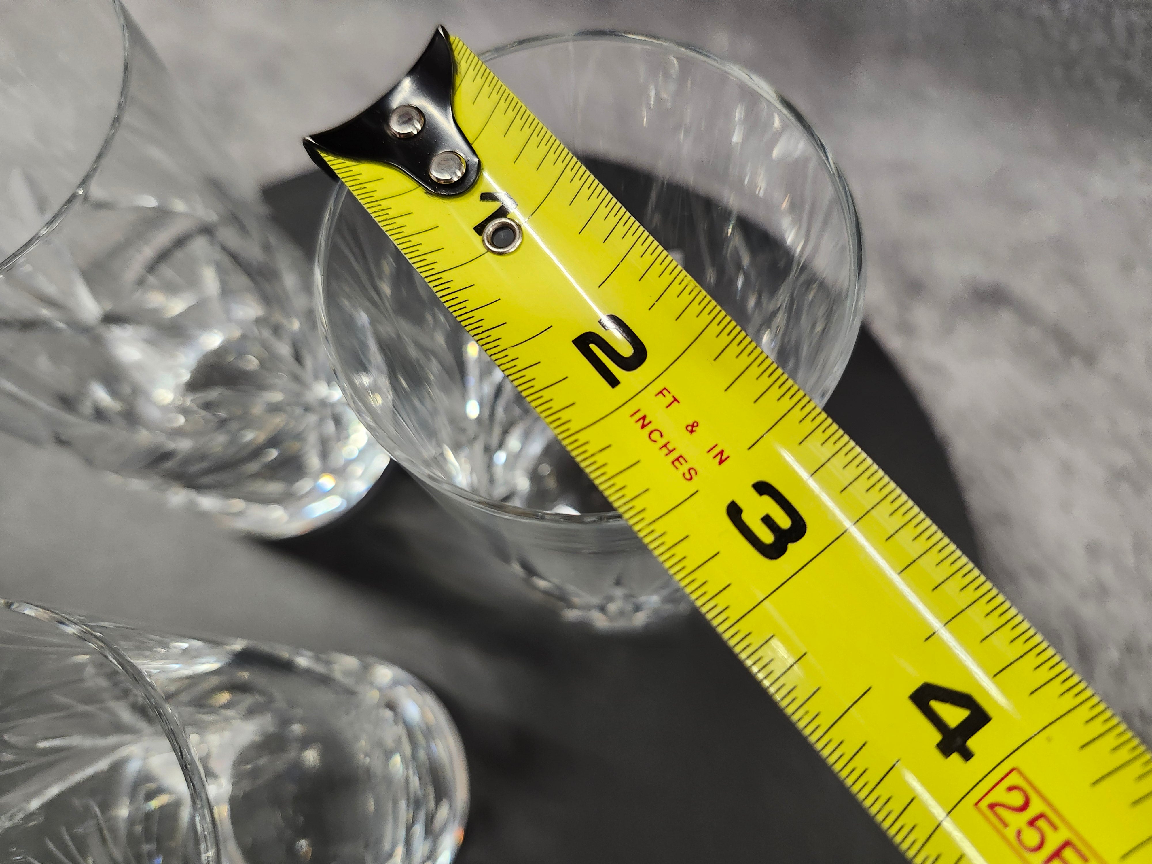 X3 crystal tall glasses