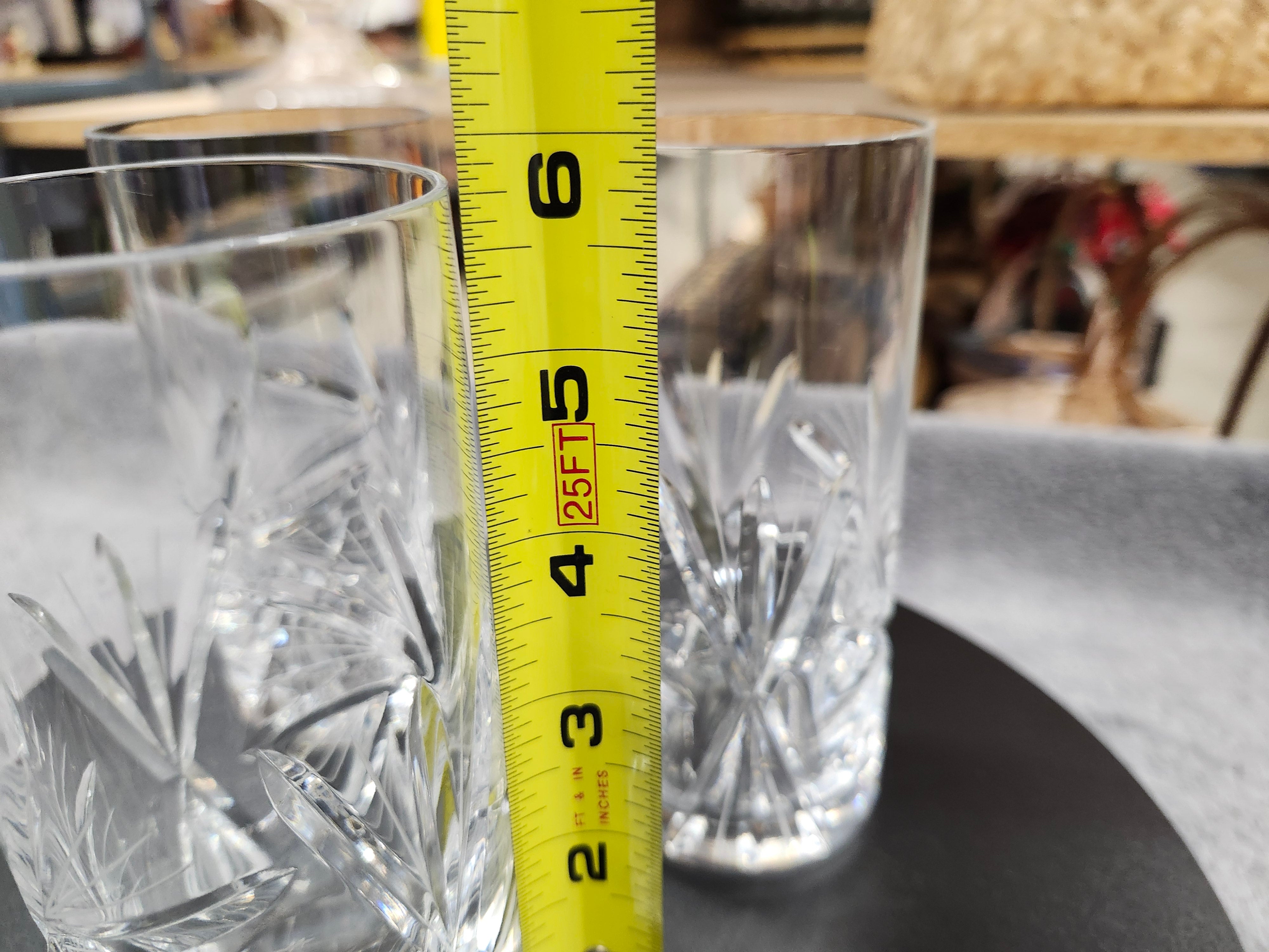 X3 crystal tall glasses