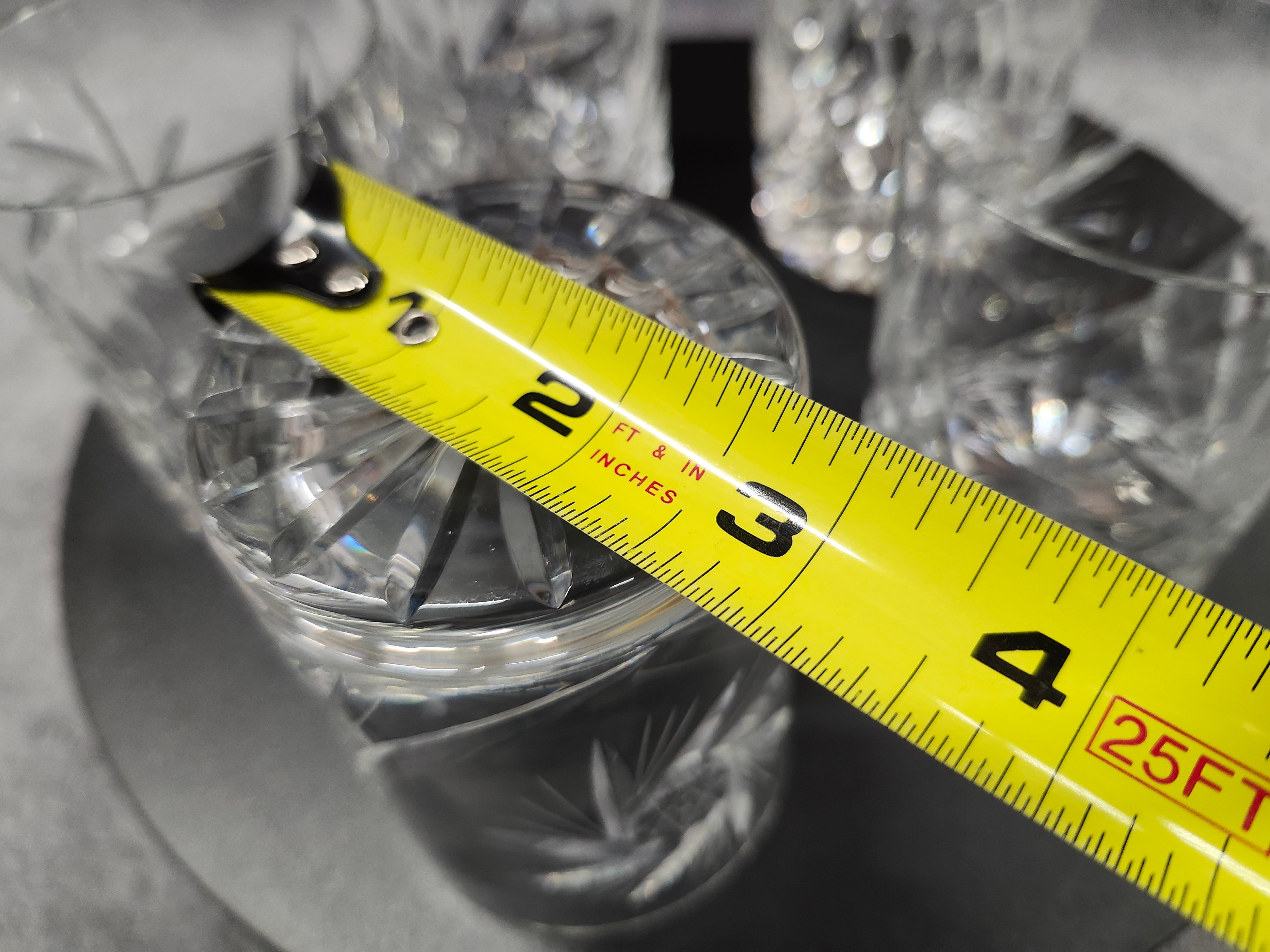 Crystal tumbler whiskey glasses x5