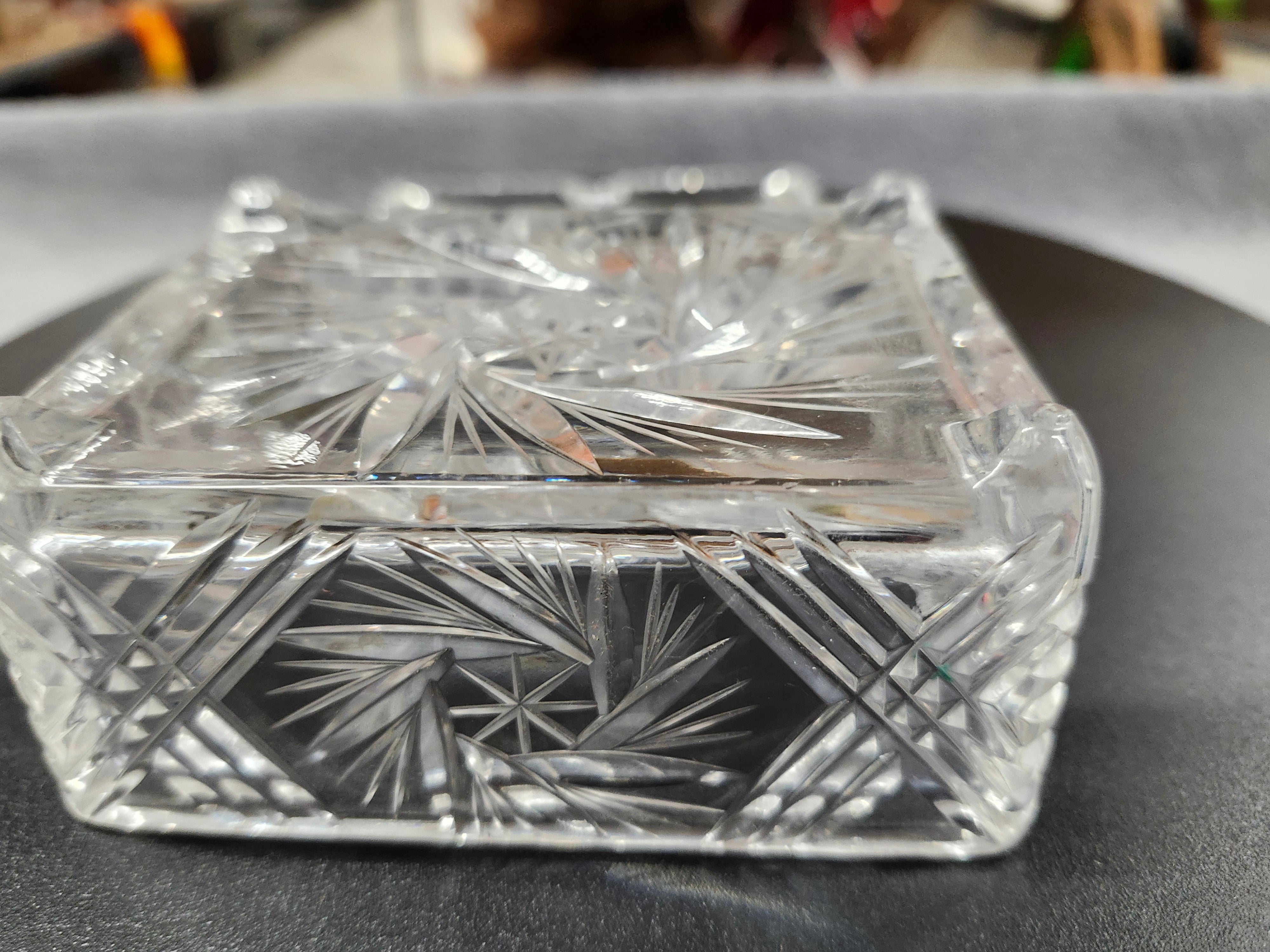 Crystal ashtray