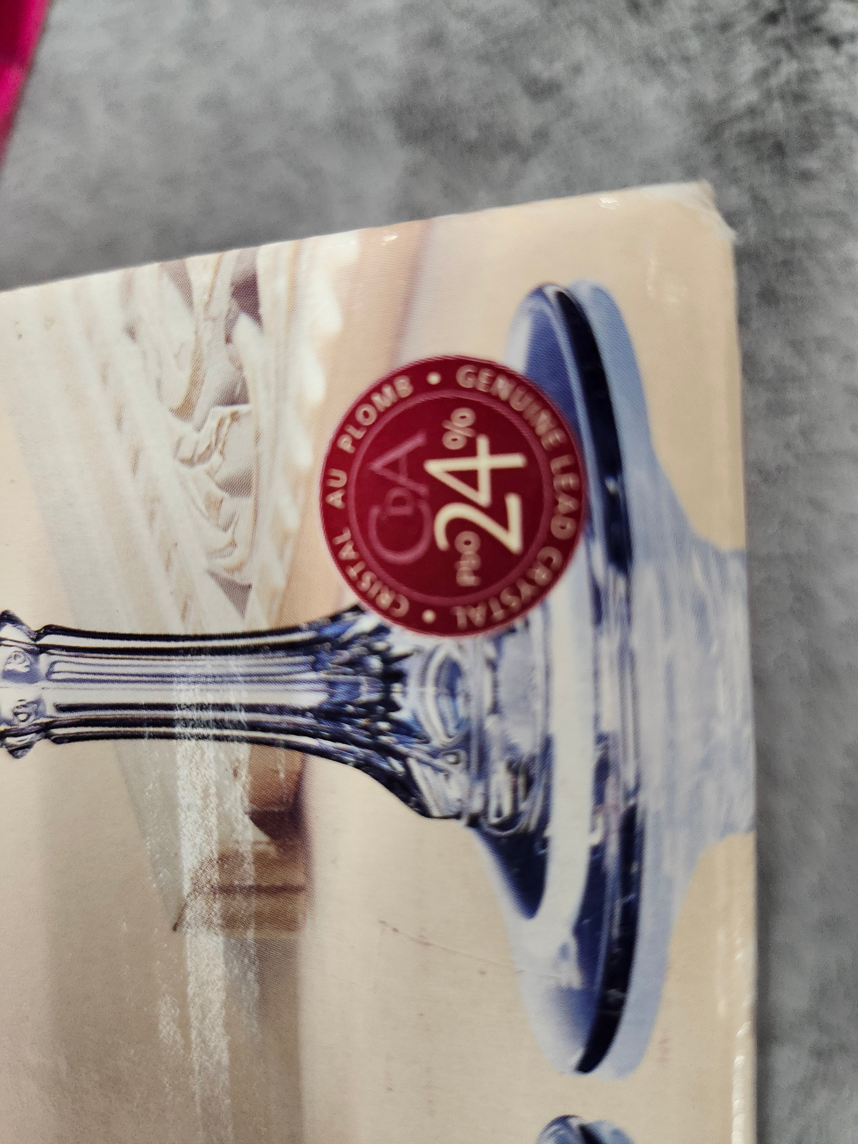 Flute crystal glasses x8 NEW