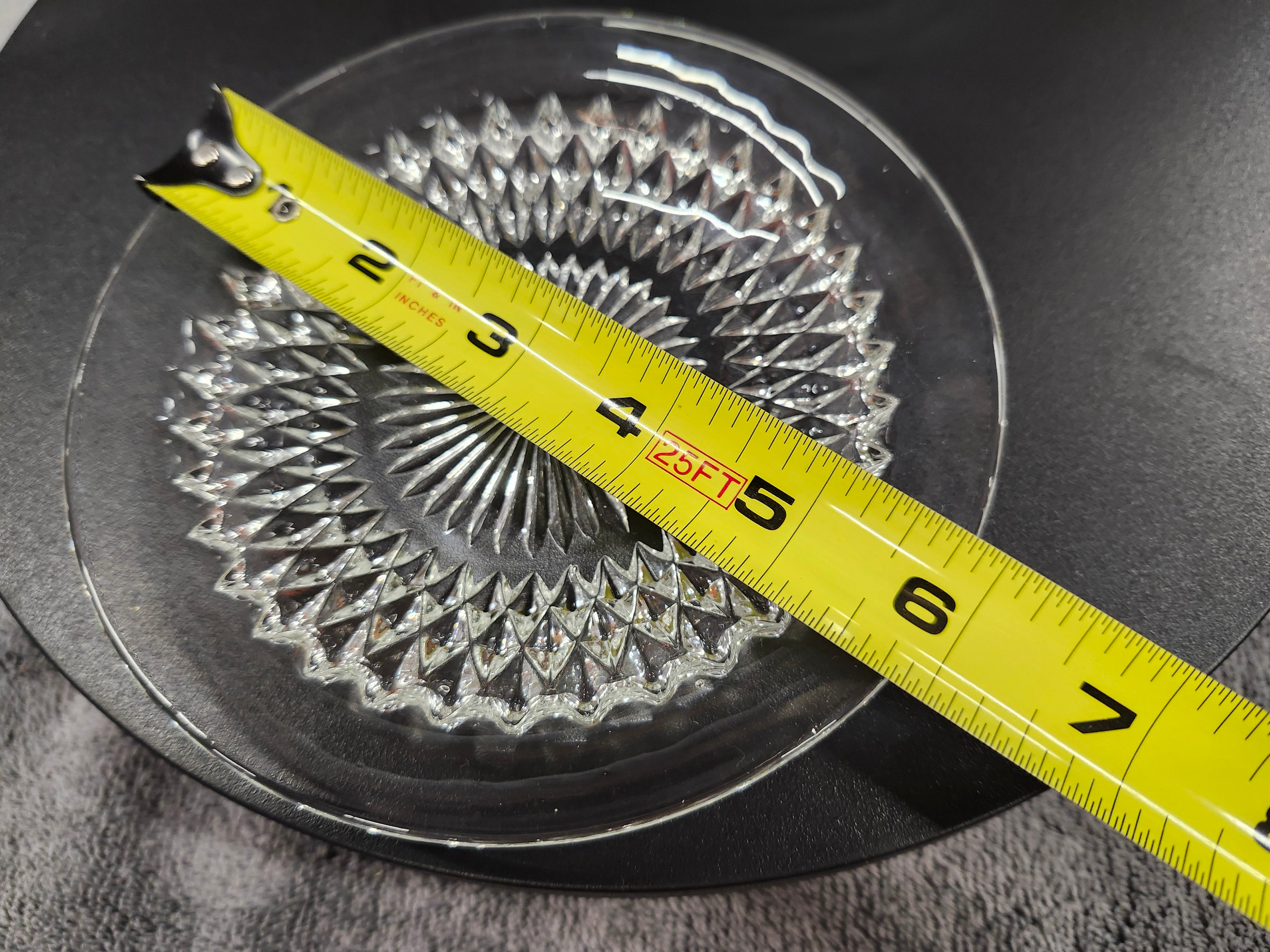 X6 Clear glass saucers
