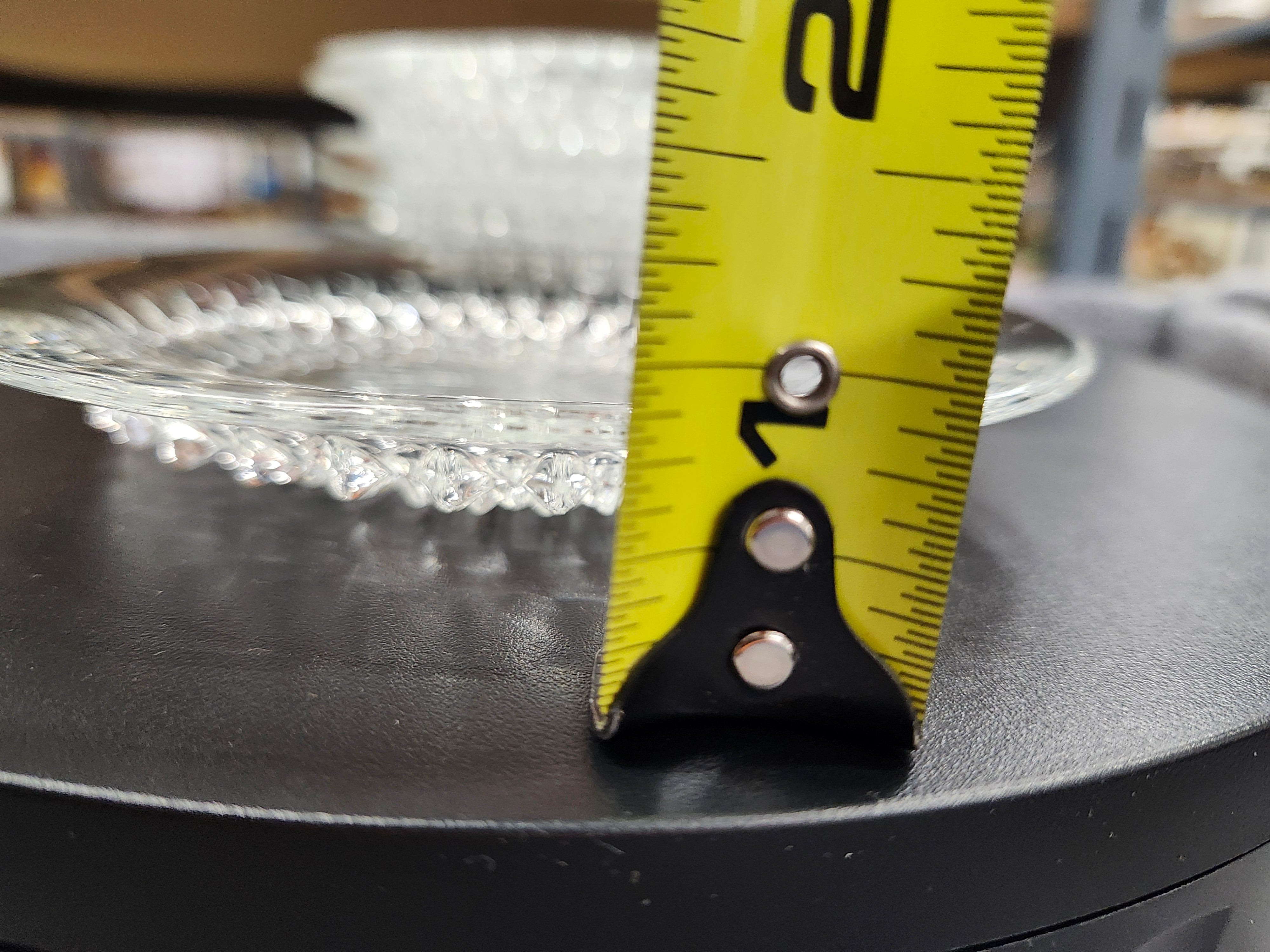 X6 Clear glass saucers