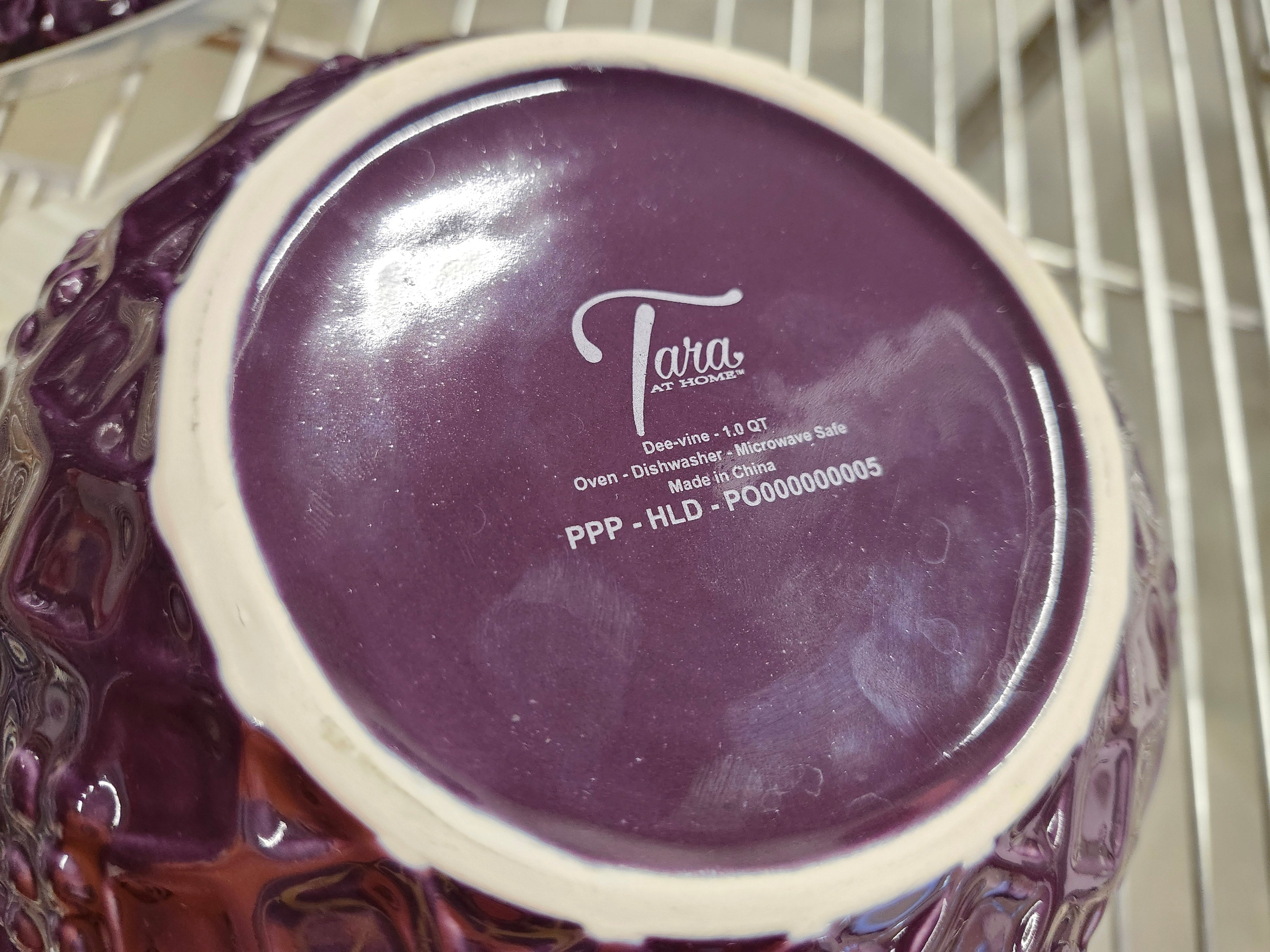 X3 purple matching mixing bowls with lids
