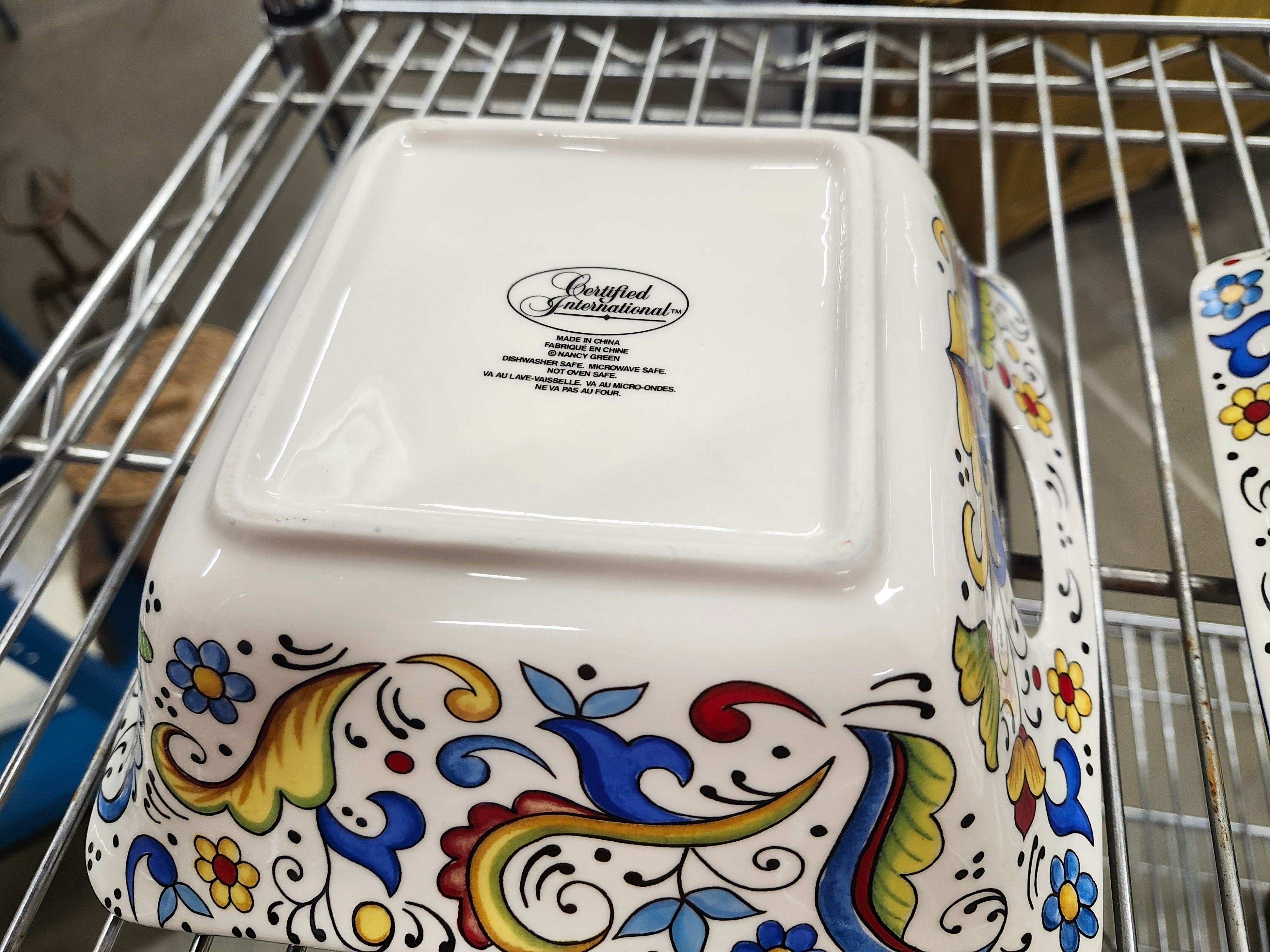 X3 fancy square bowls