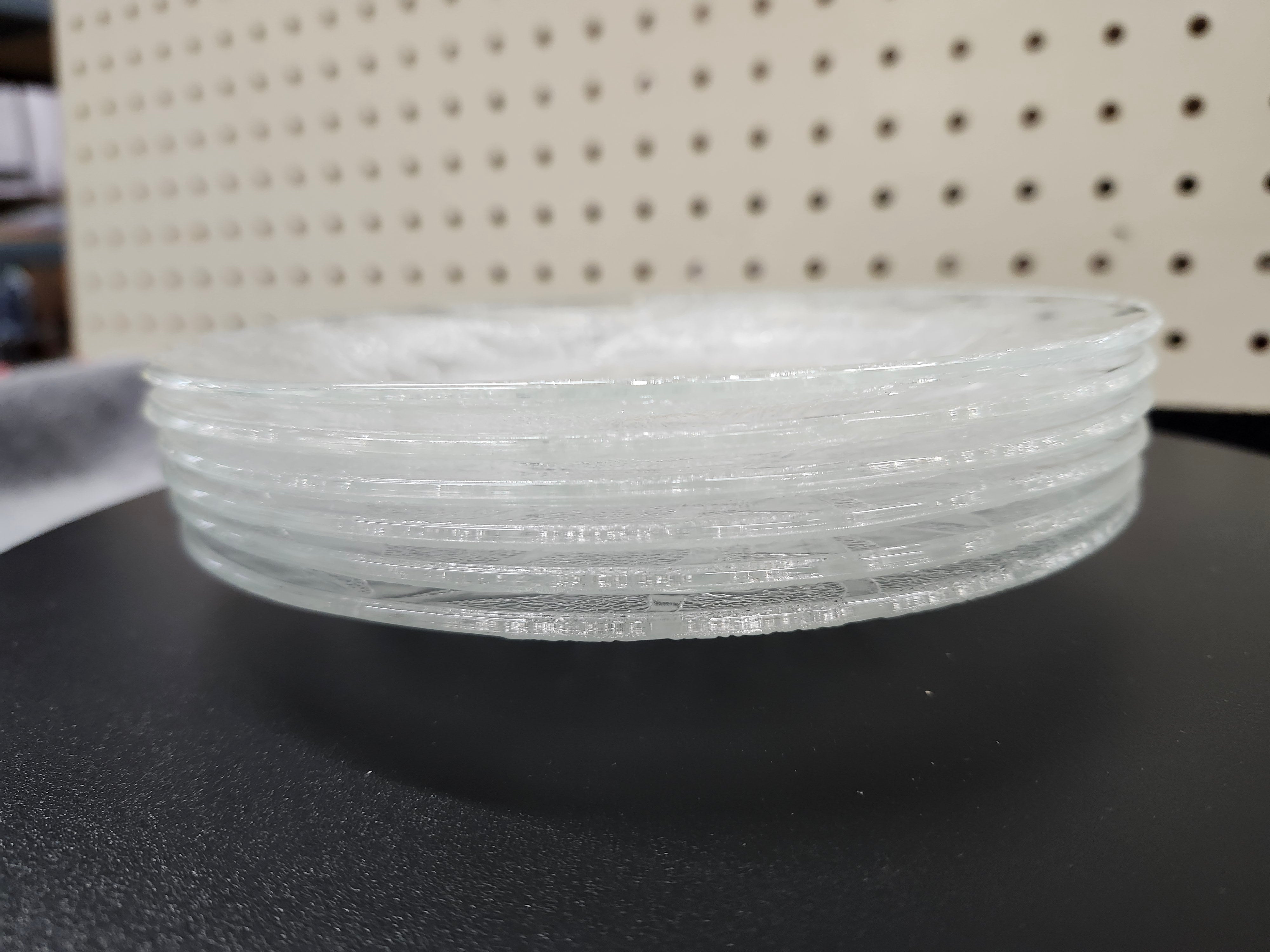 X6 fancy clear glass etched design