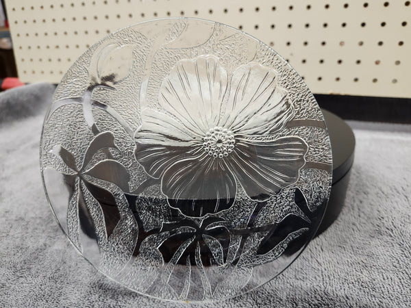 X6 fancy clear glass etched design