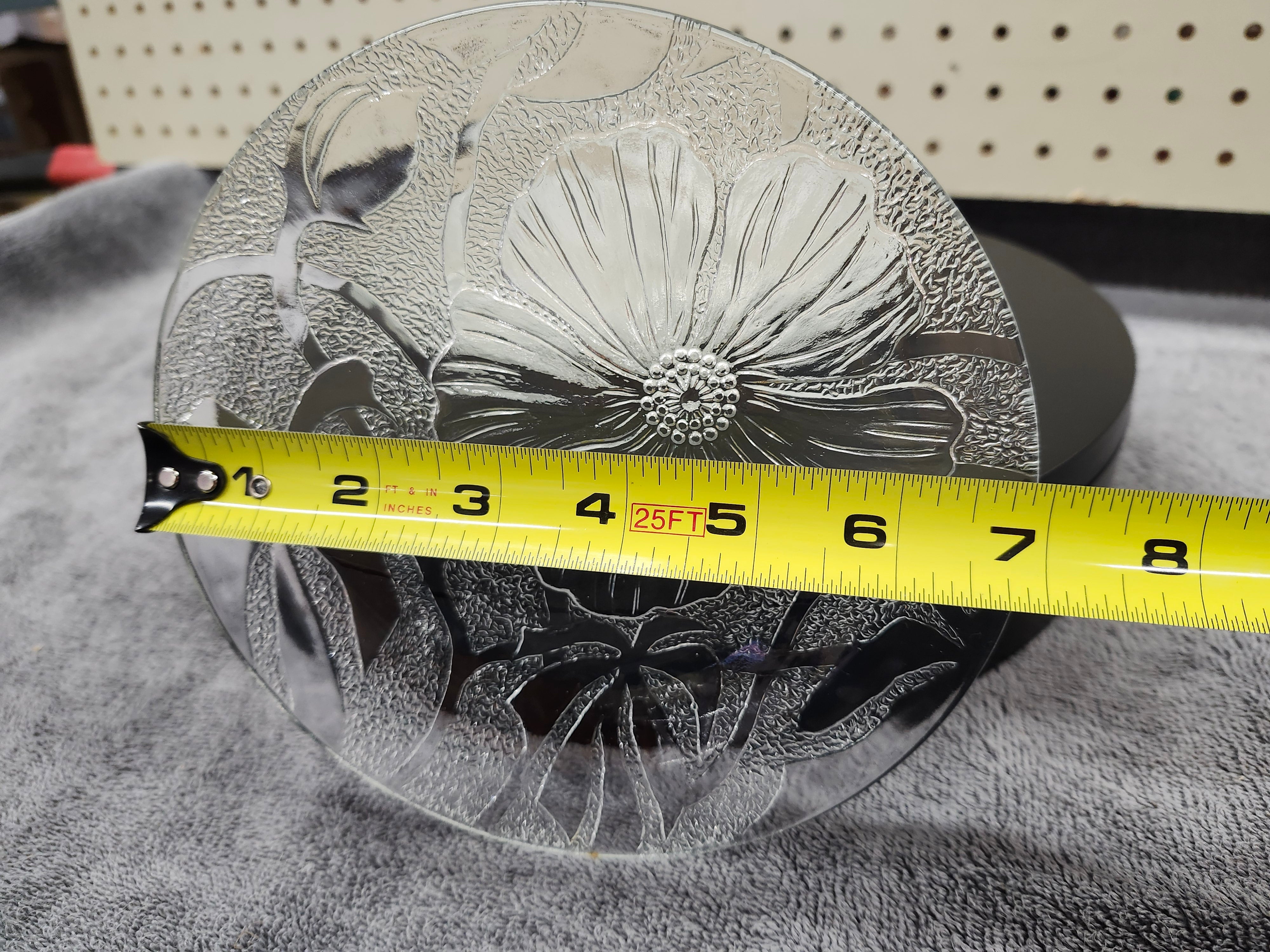 X6 fancy clear glass etched design