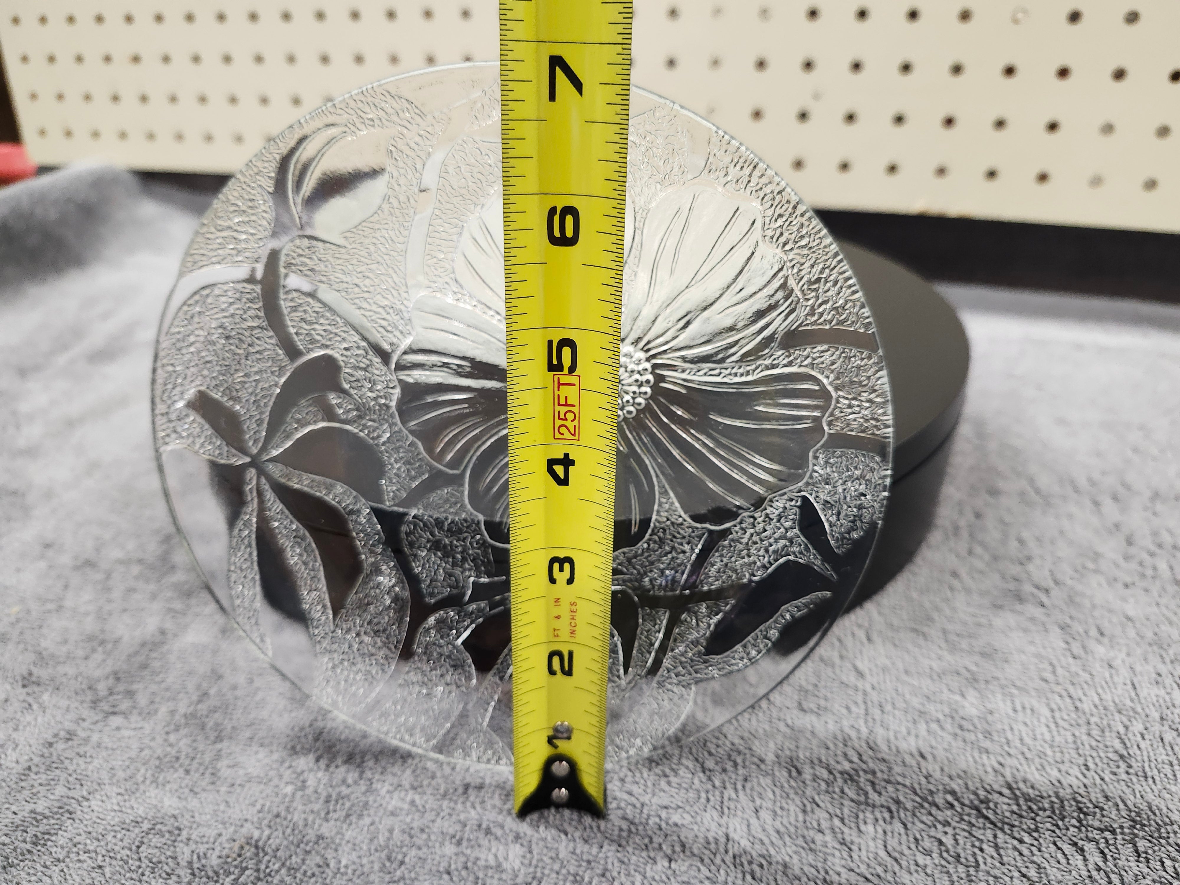 X6 fancy clear glass etched design