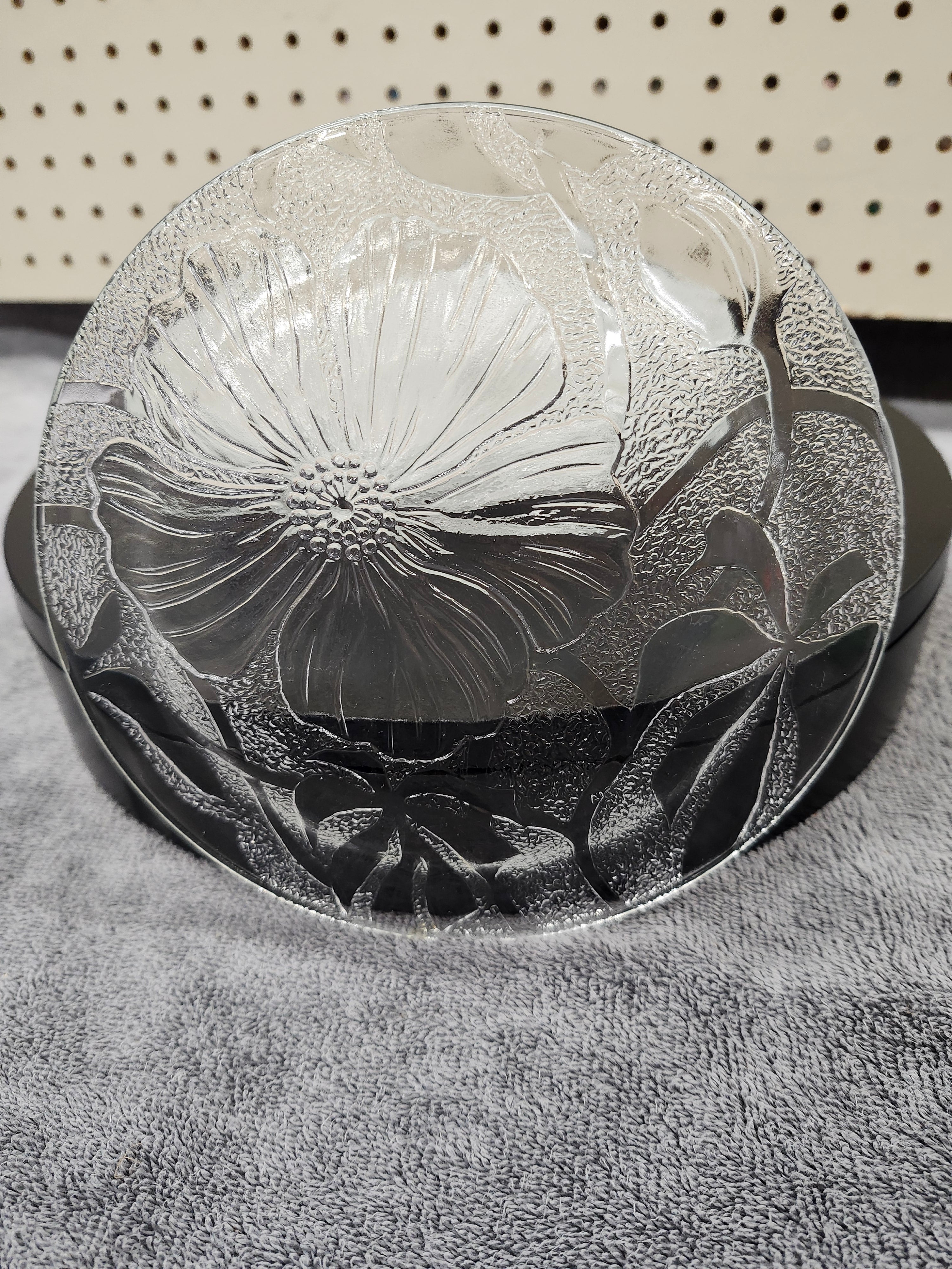 X6 fancy clear glass etched design