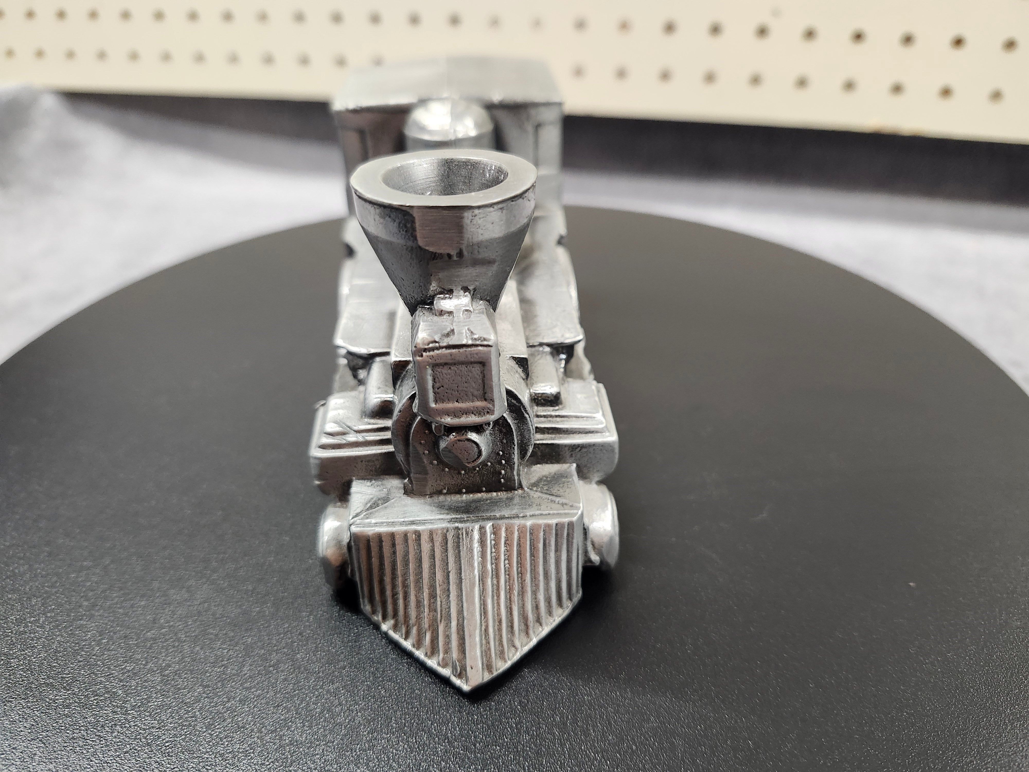 Metal train piggy bank