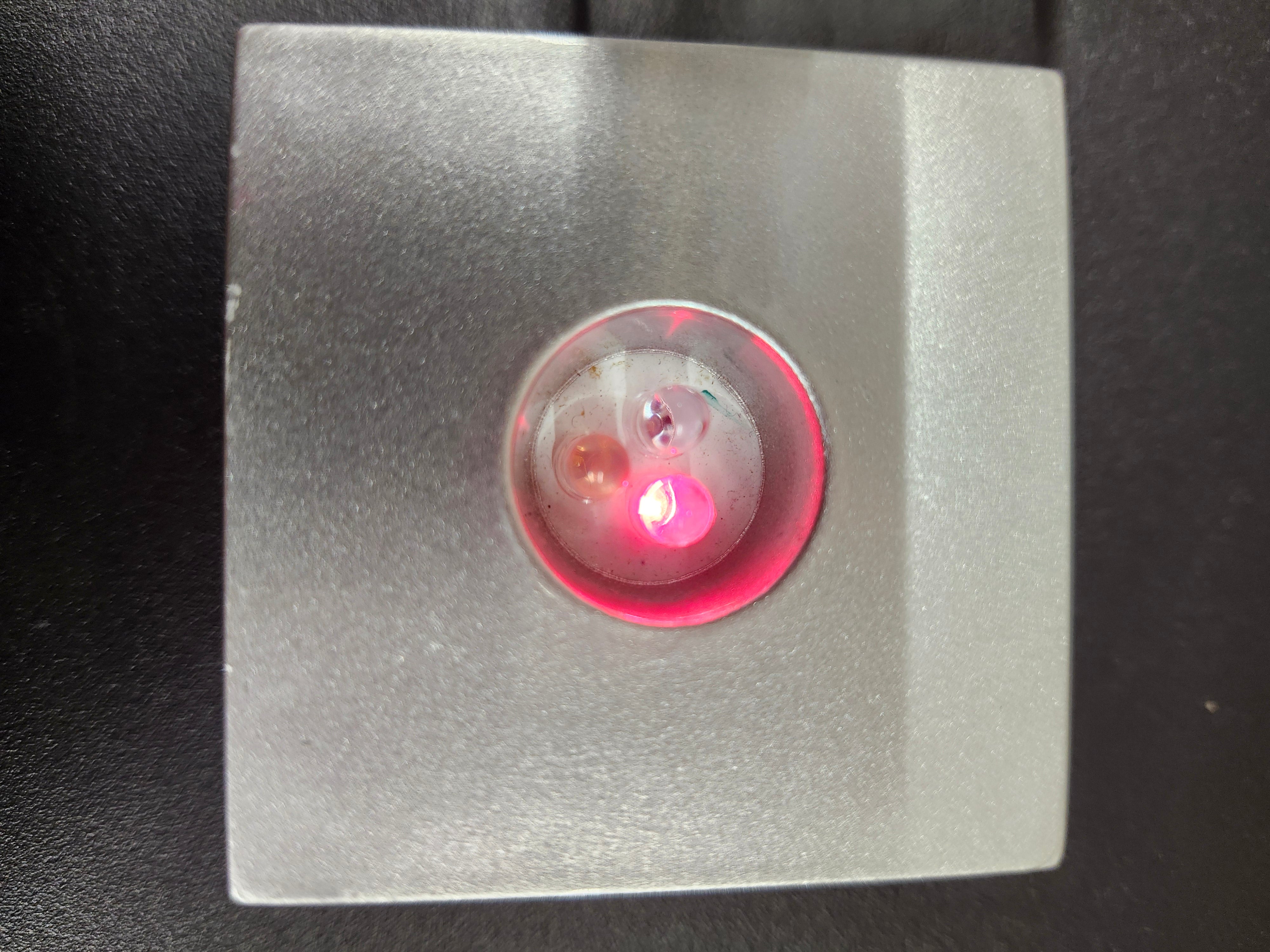 Glass decor with light up base