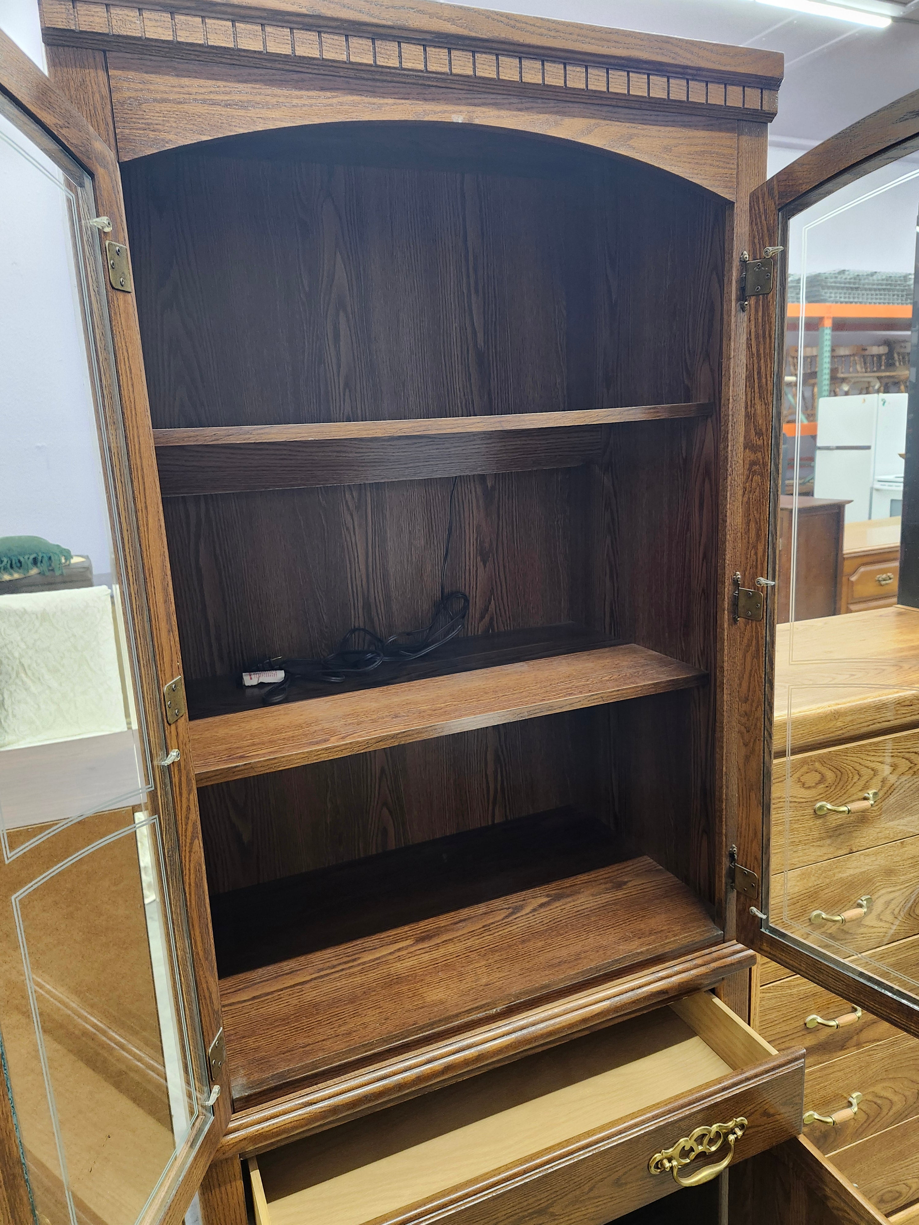 Tall light up cabinet