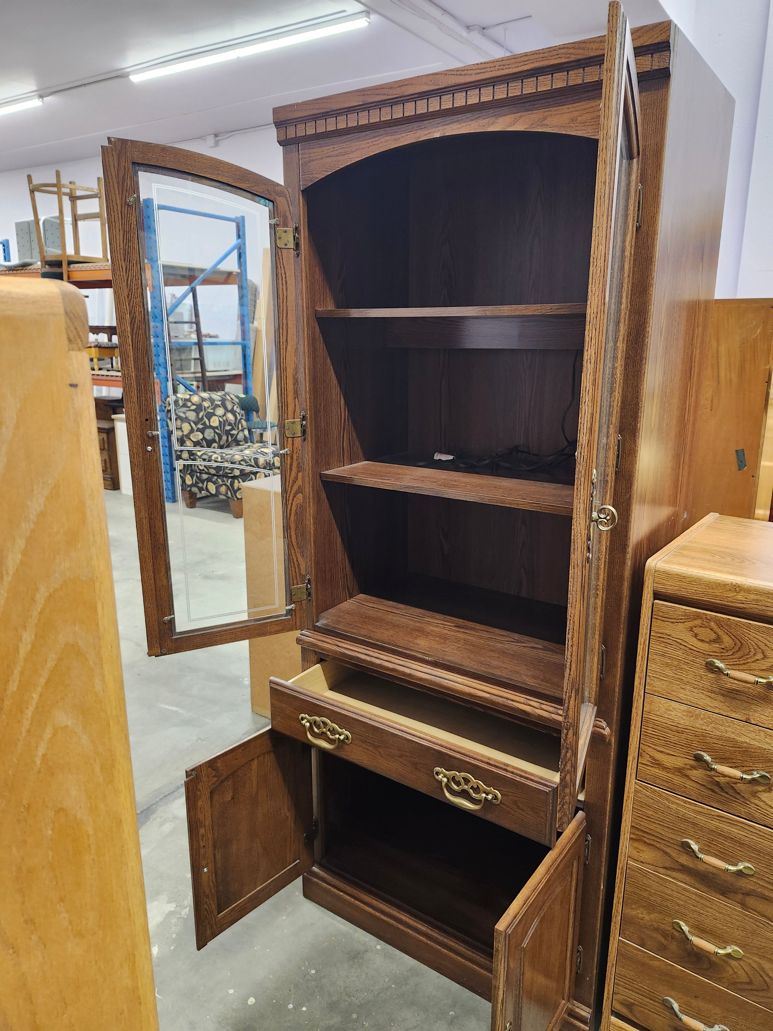 Tall light up cabinet