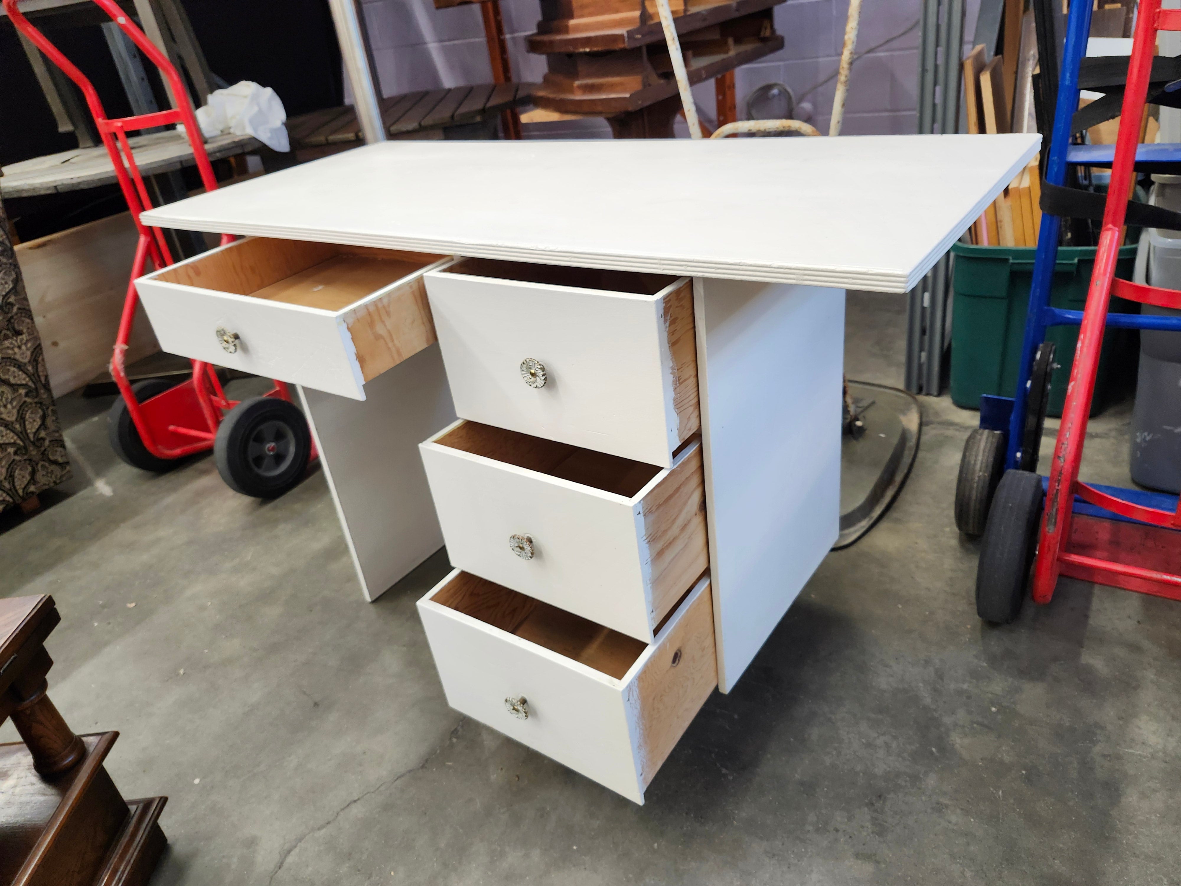 White desk