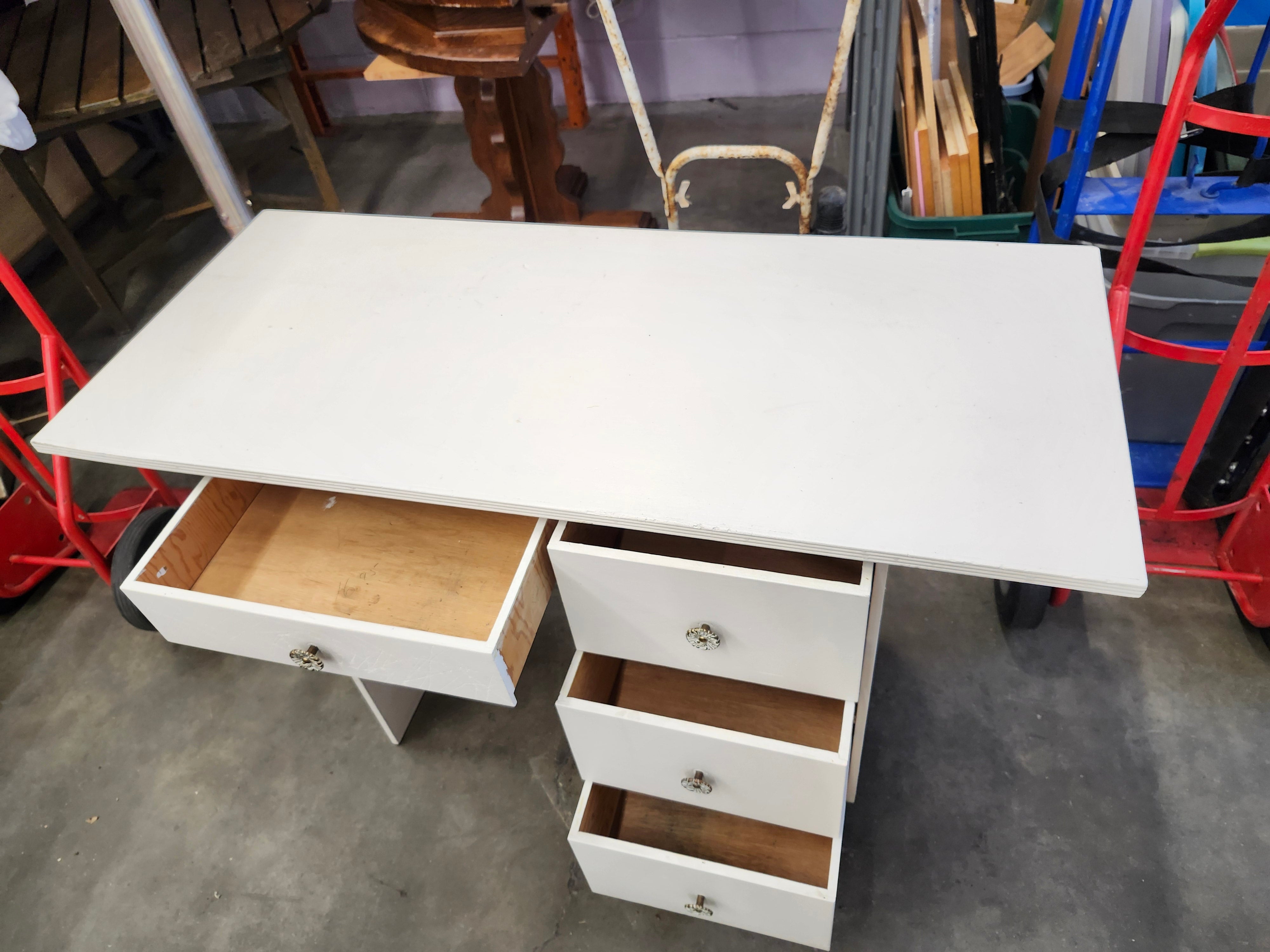 White desk