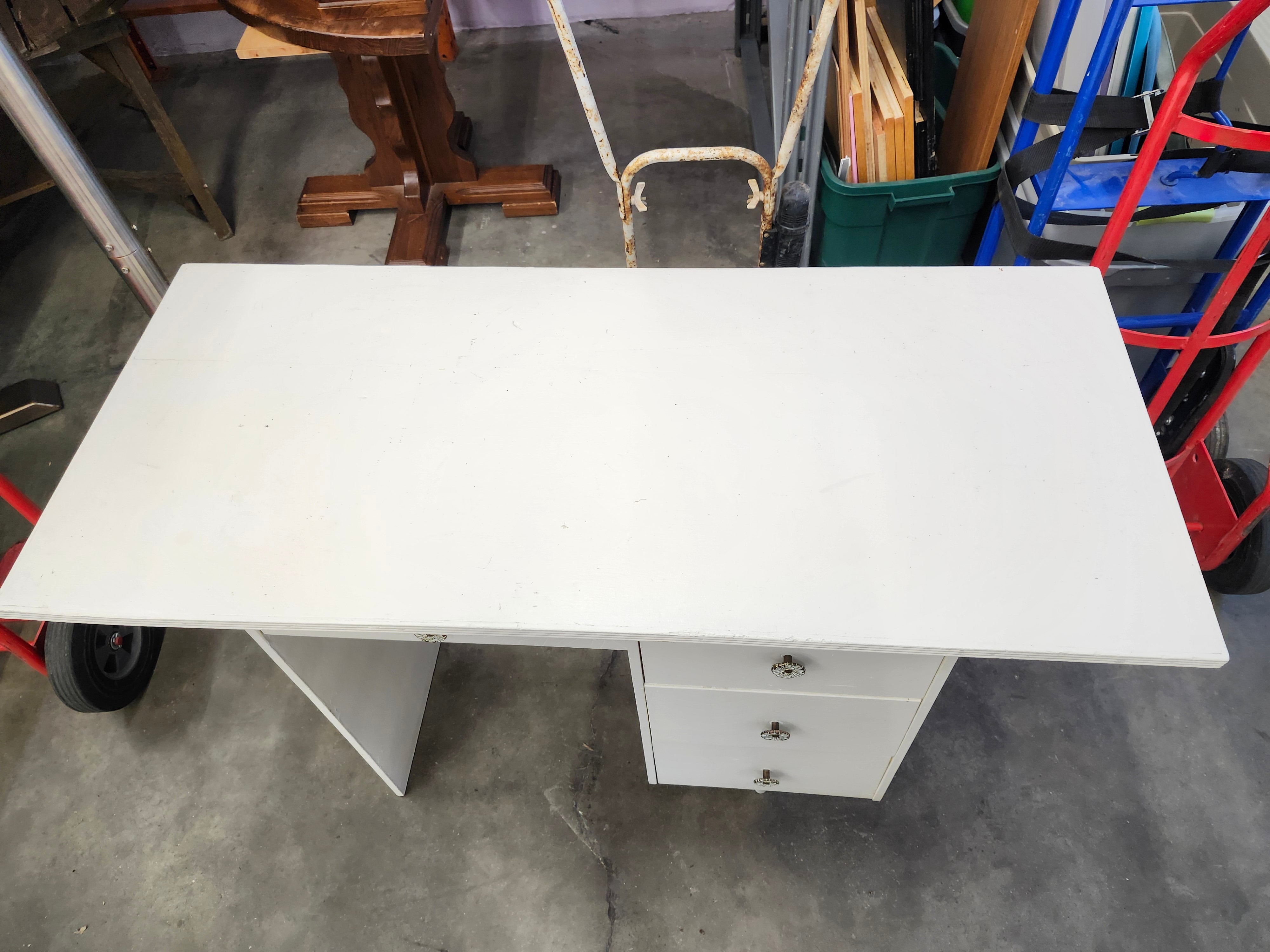 White desk