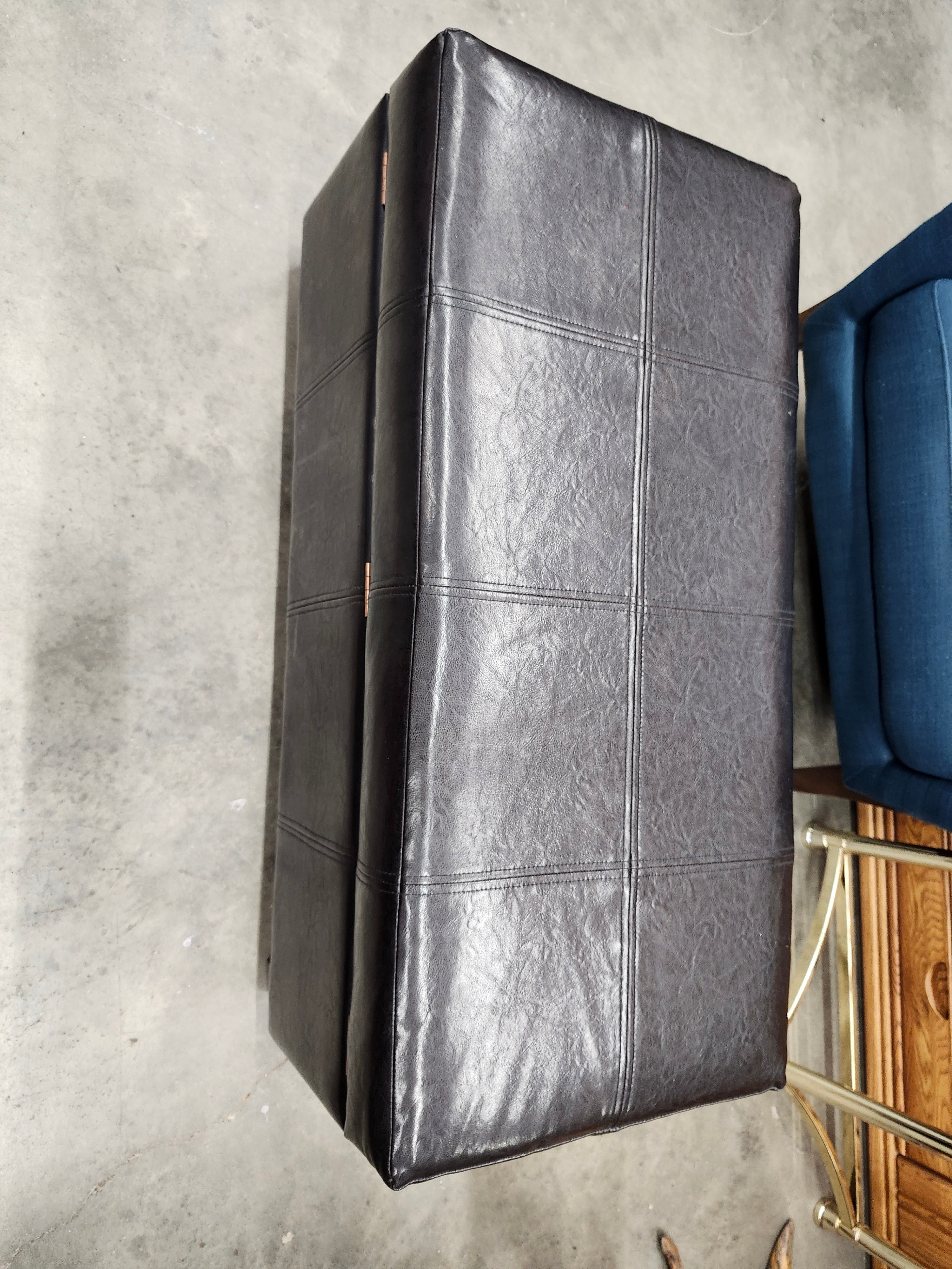 Black ottoman