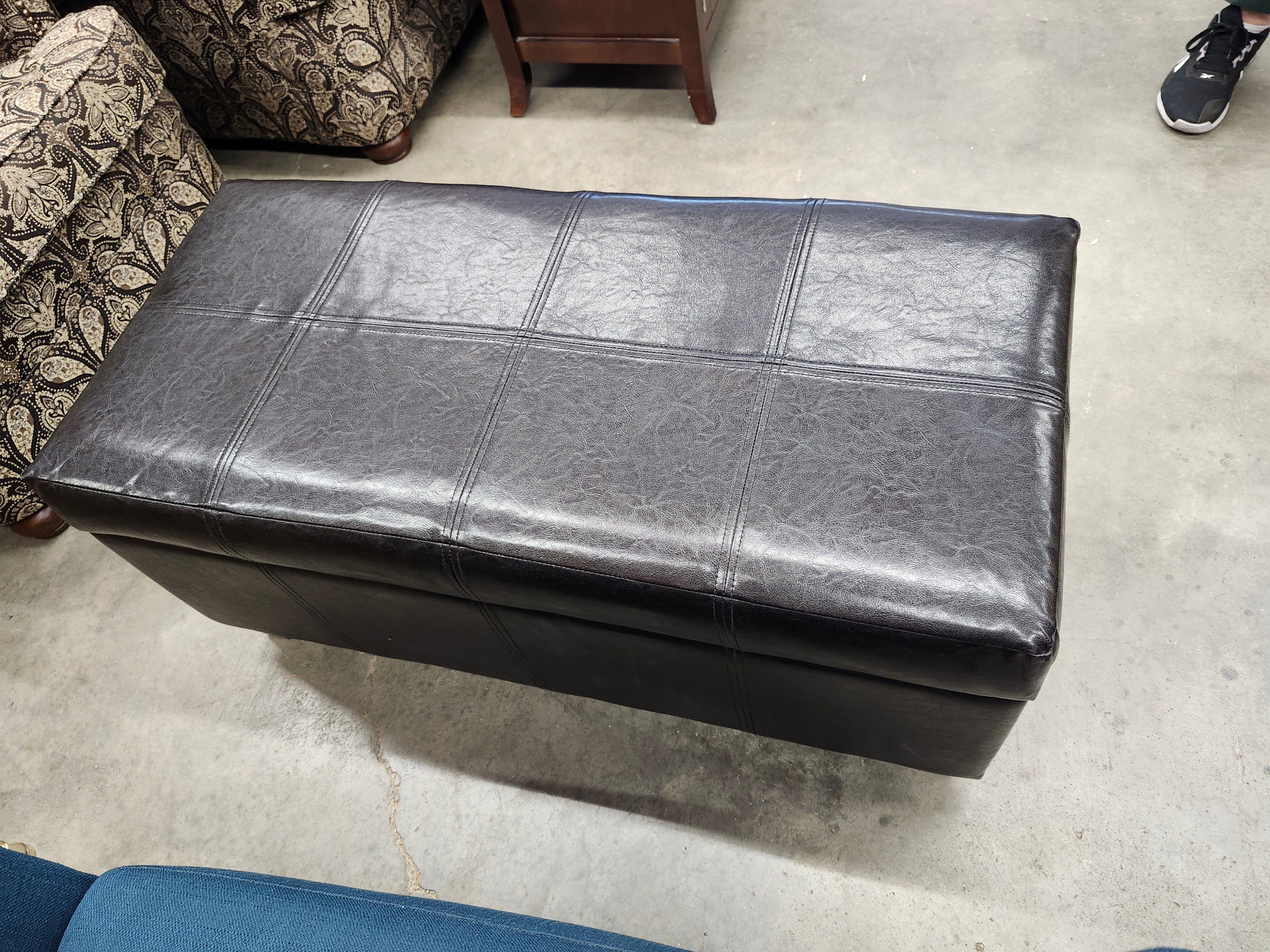 Black ottoman