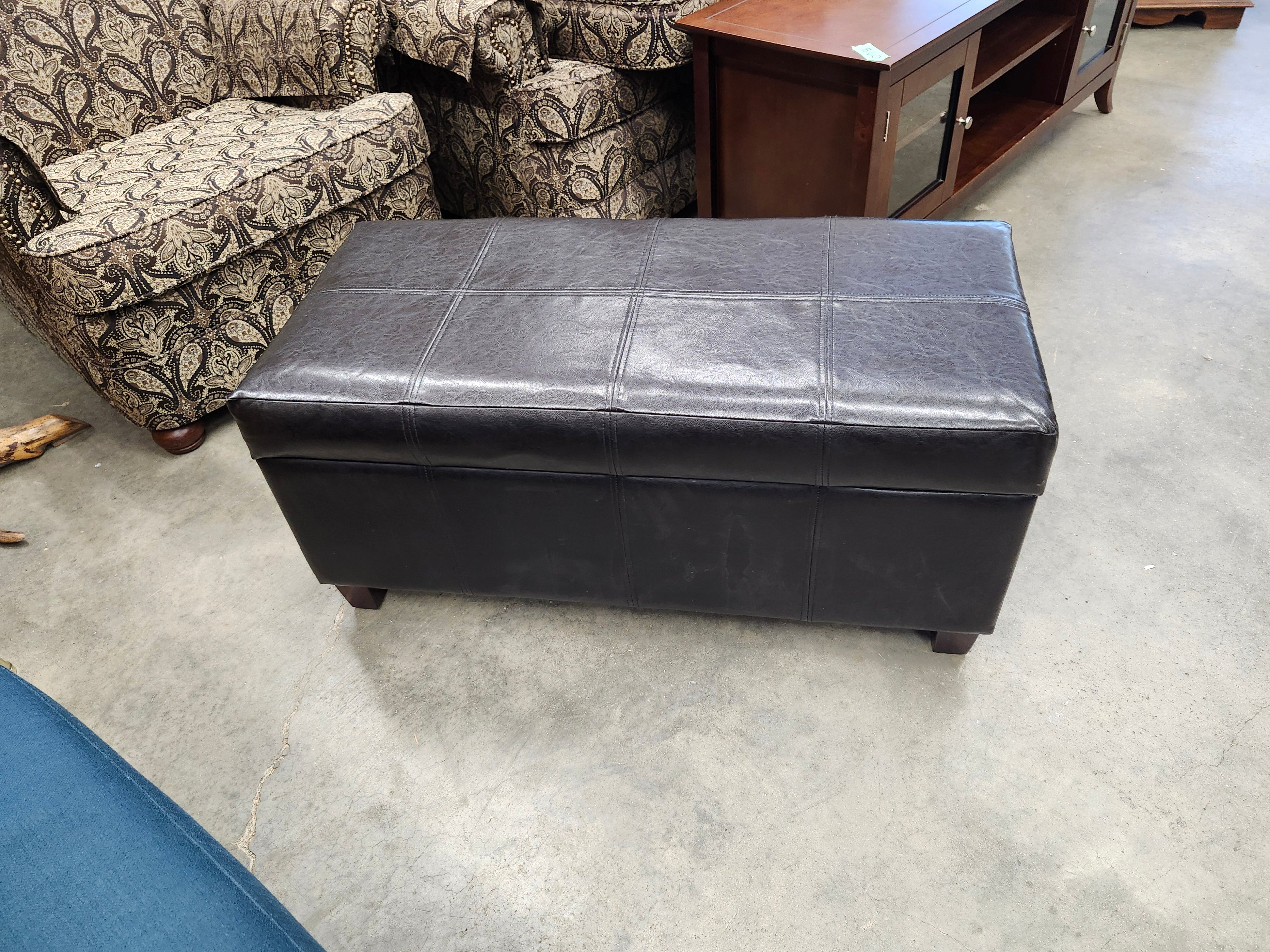 Black ottoman
