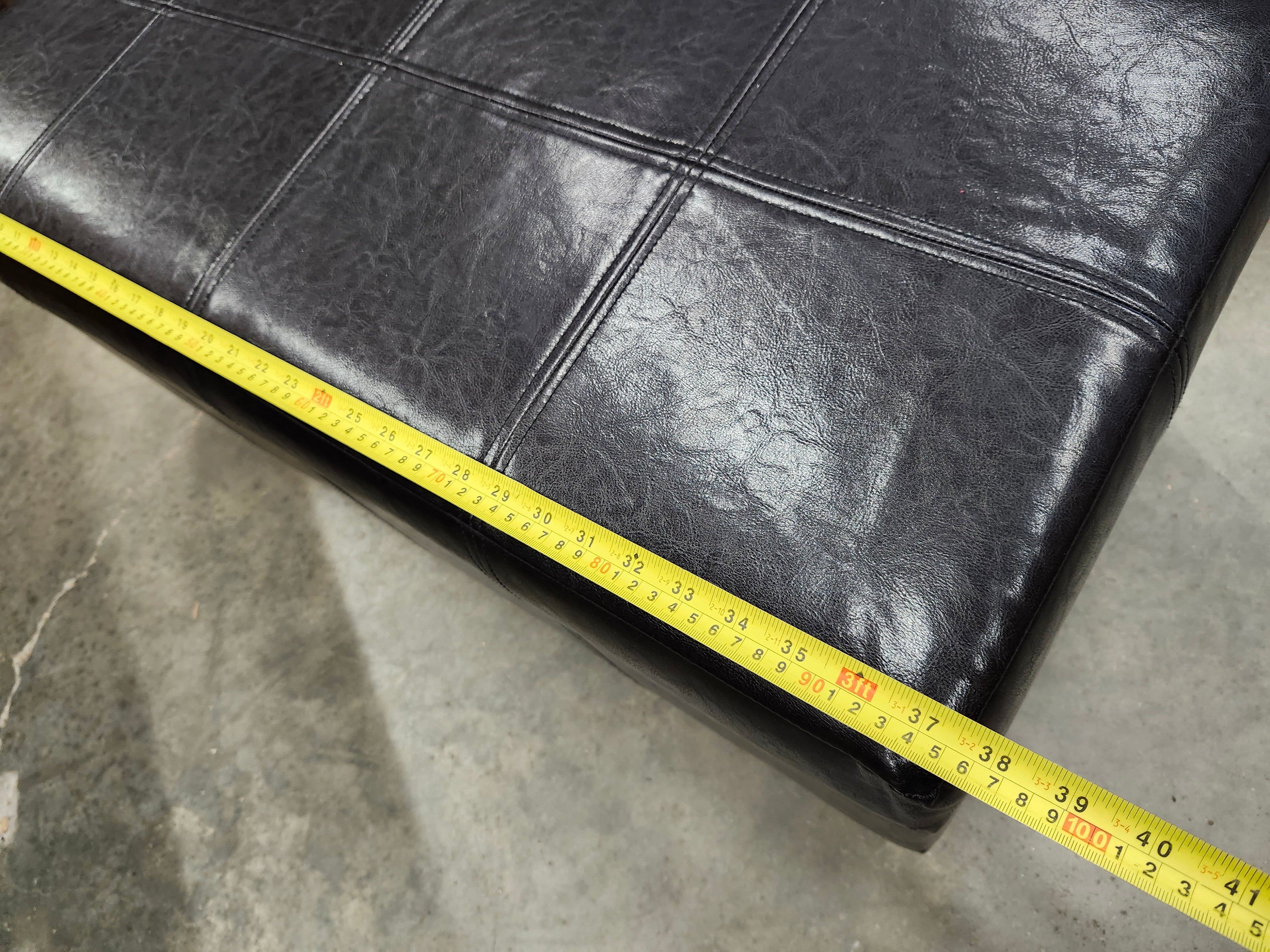 Black ottoman