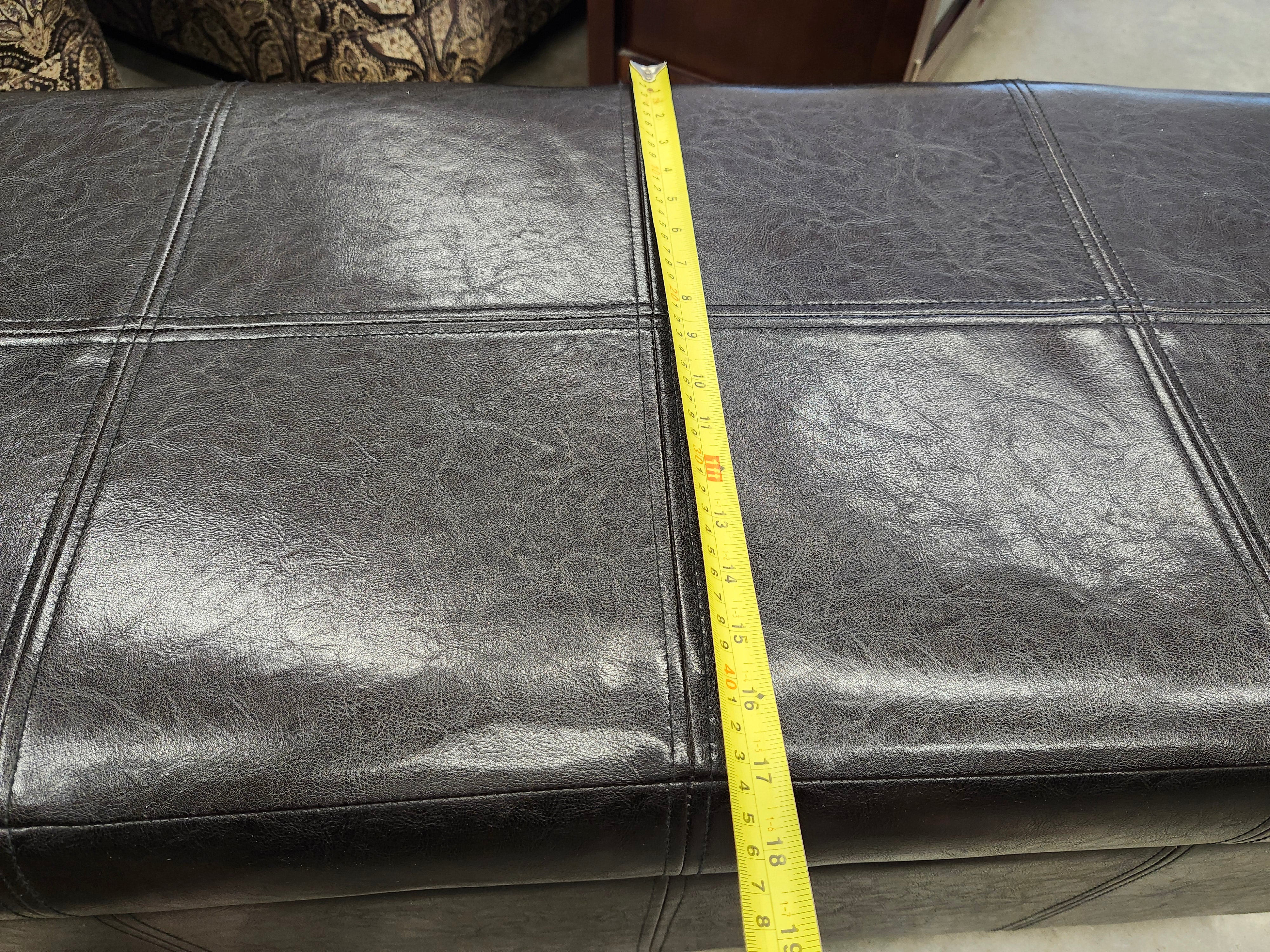 Black ottoman