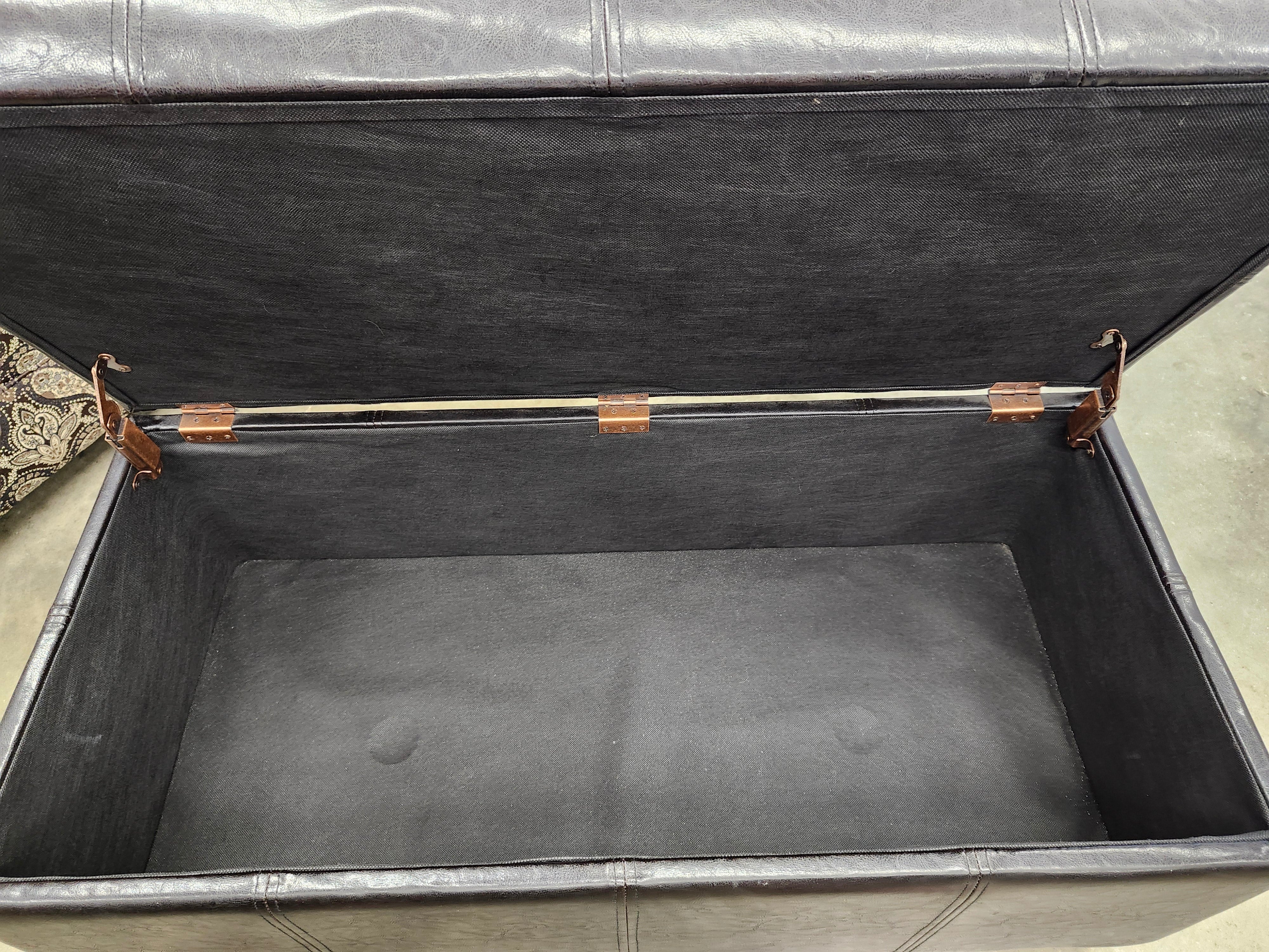 Black ottoman