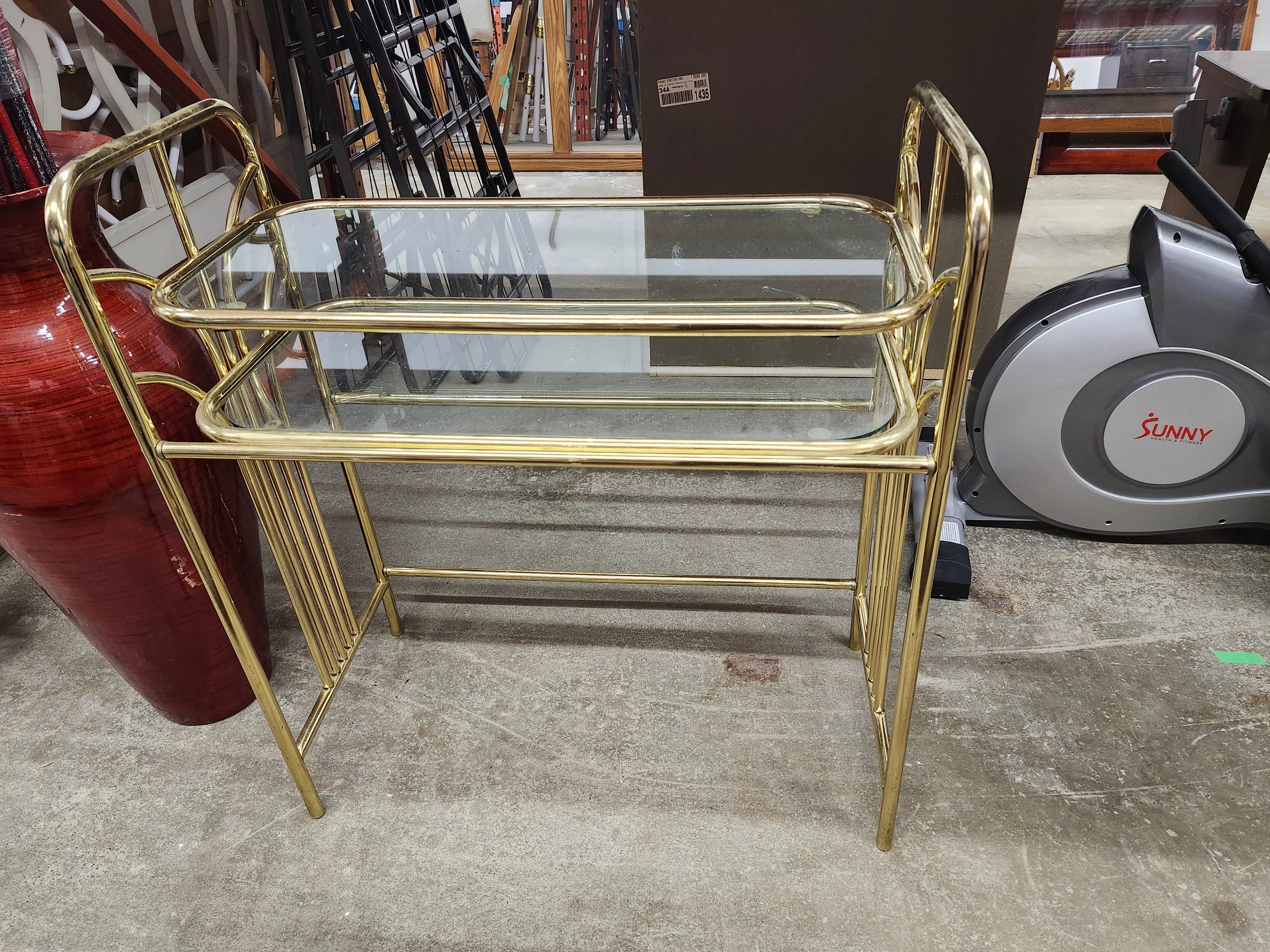 Brass vanity