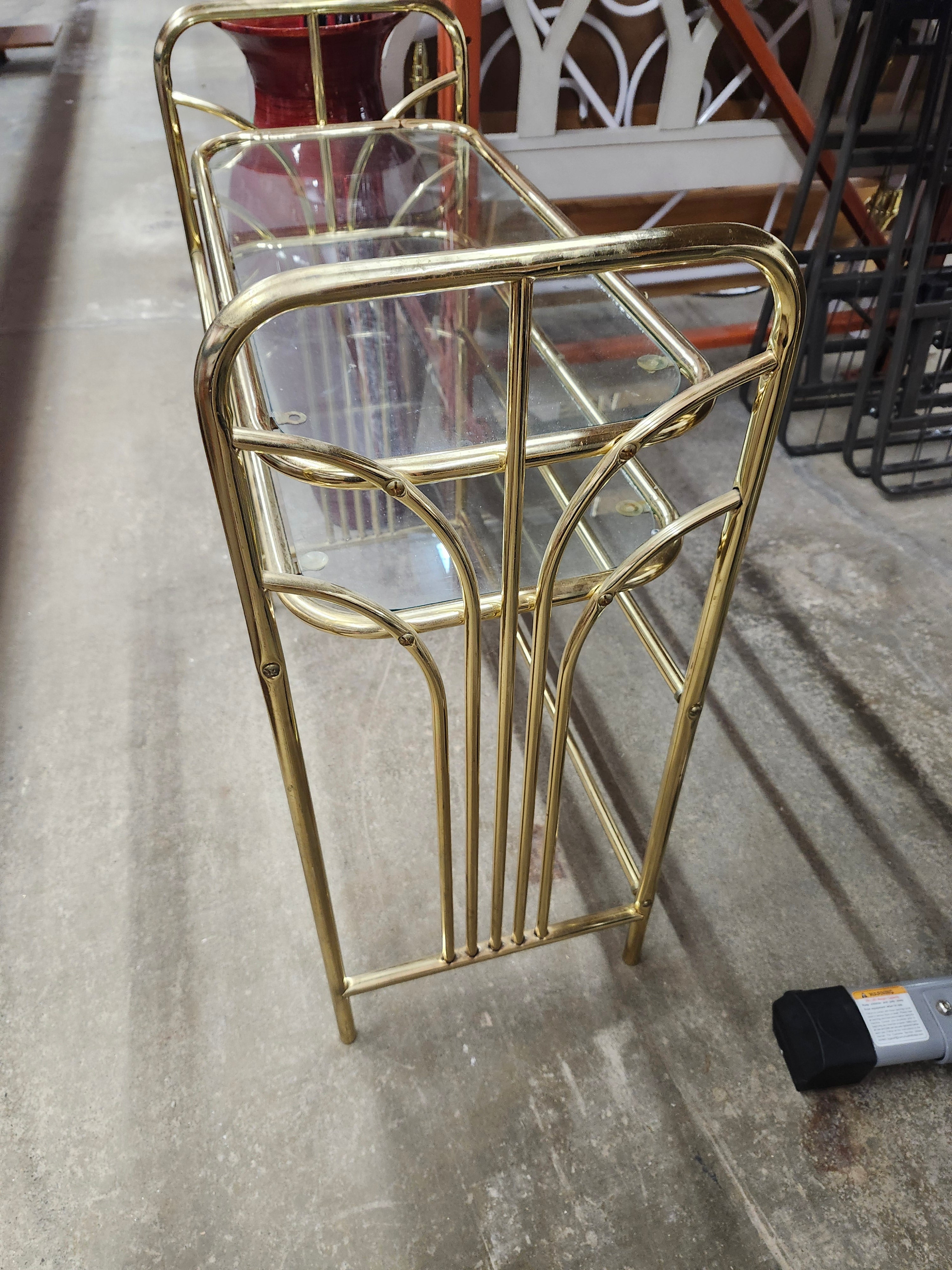 Brass vanity