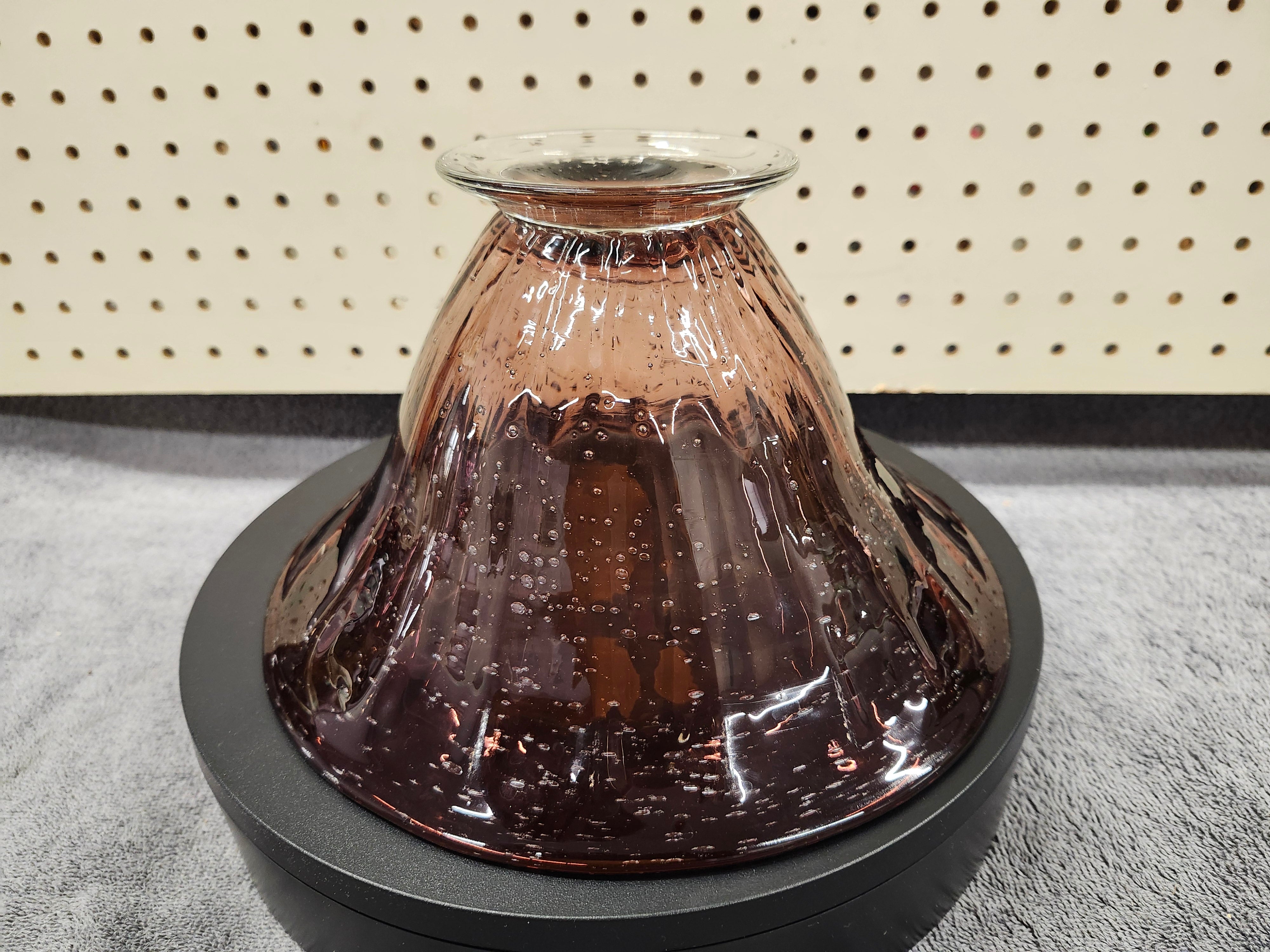 Purple amethyst glass bowl