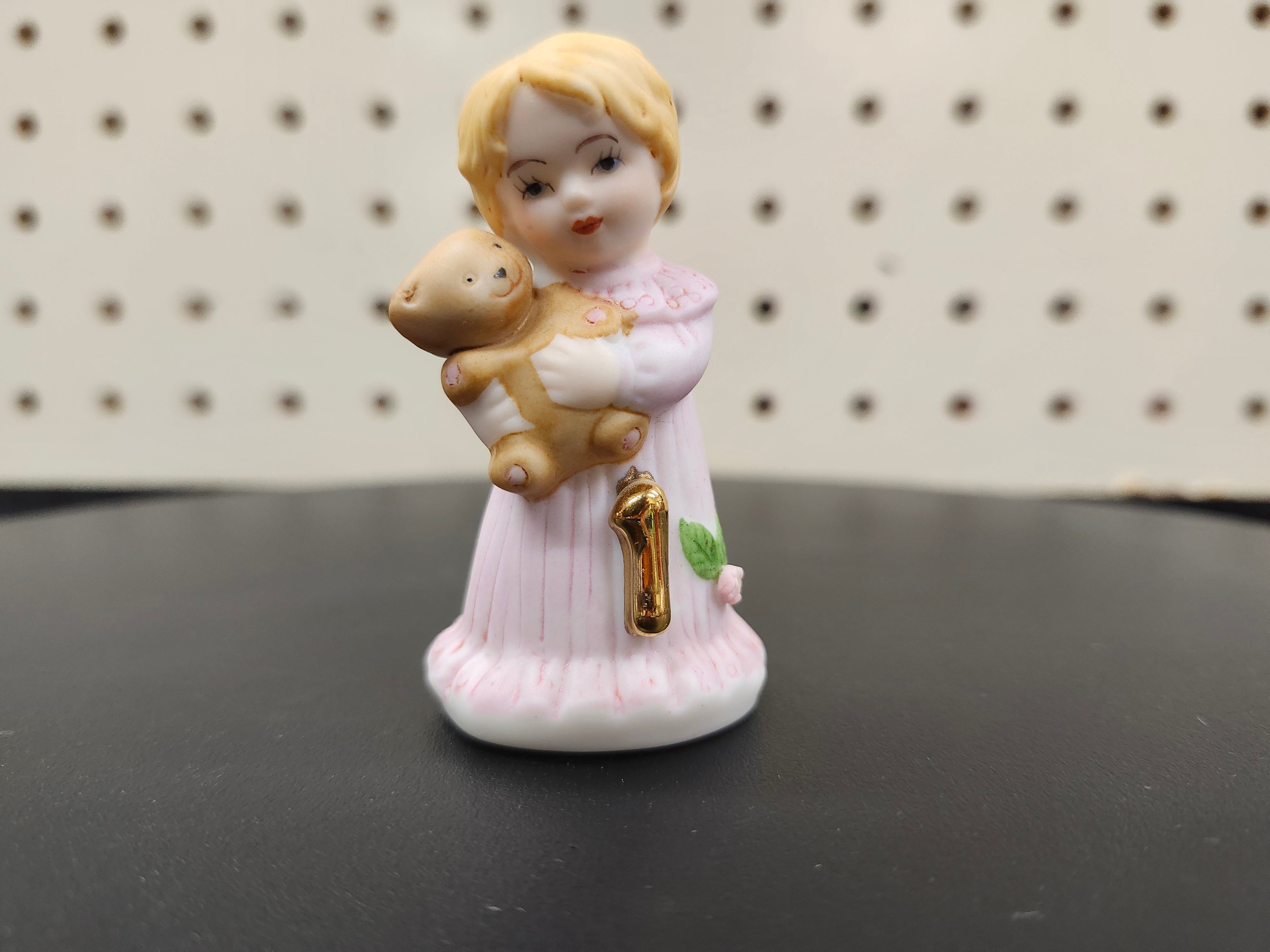 #1 Growing up birthday girl figurines. Brown & blonde hair girls
