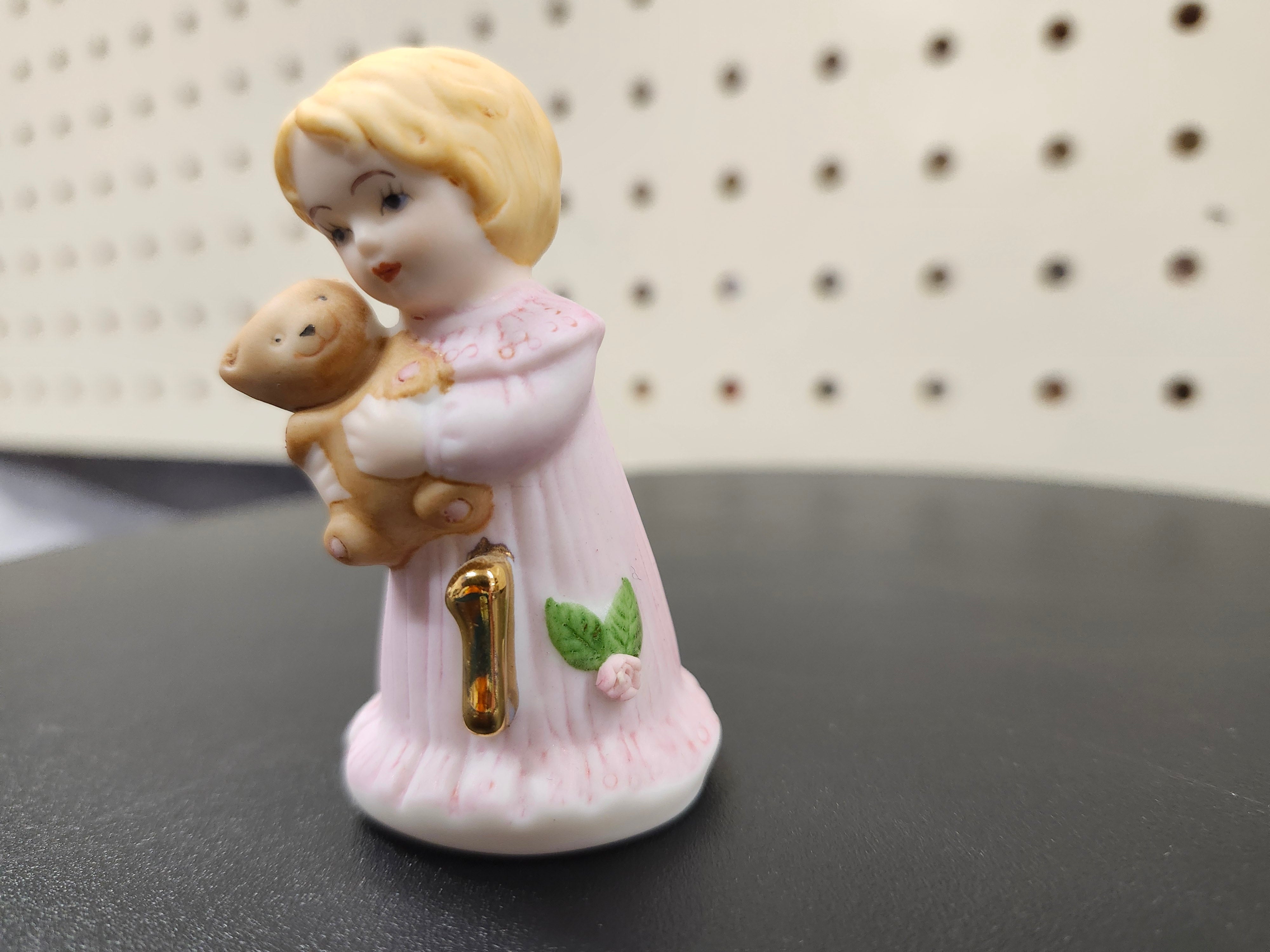#1 Growing up birthday girl figurines. Brown & blonde hair girls