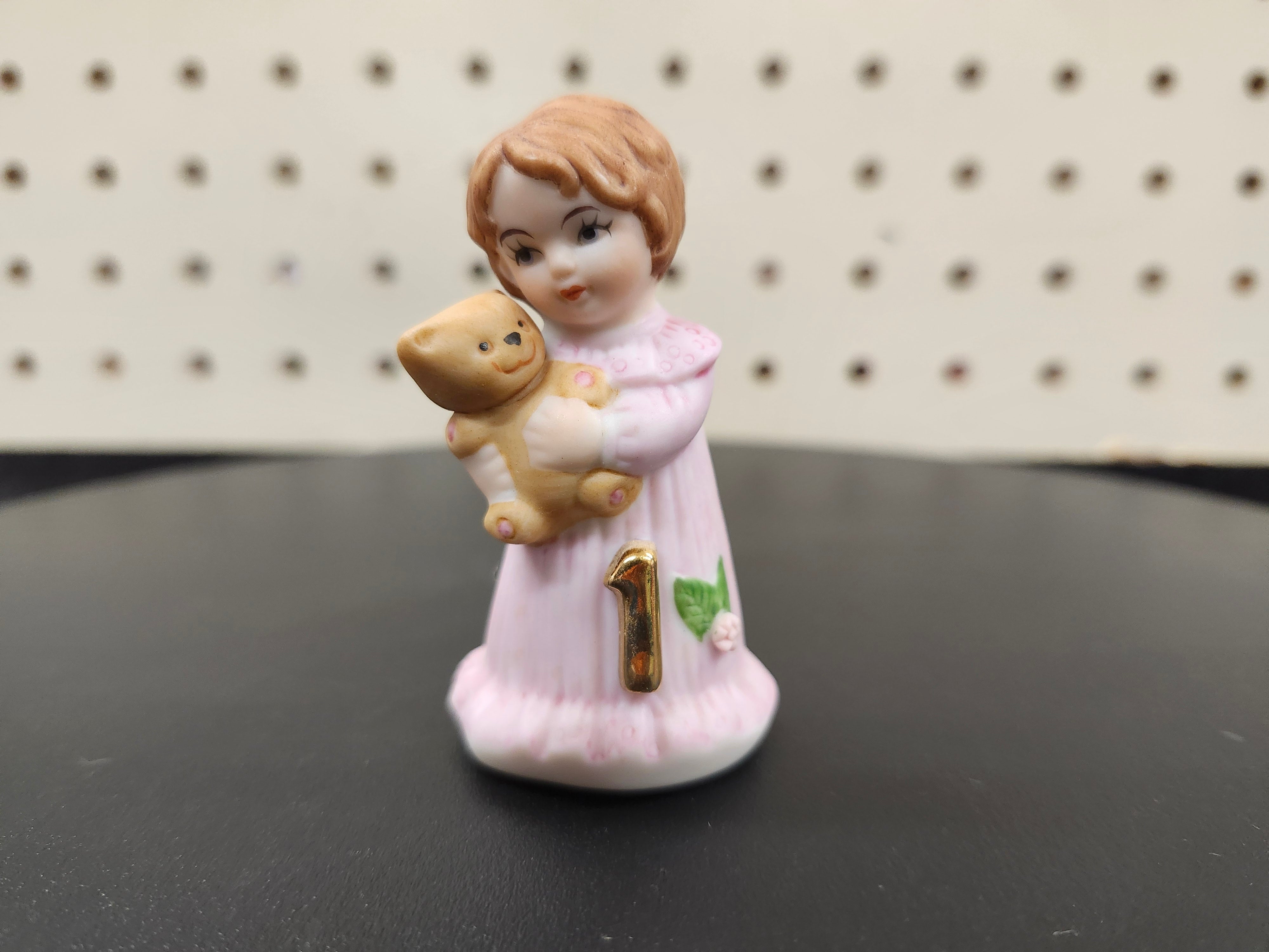 #1 Growing up birthday girl figurines. Brown & blonde hair girls