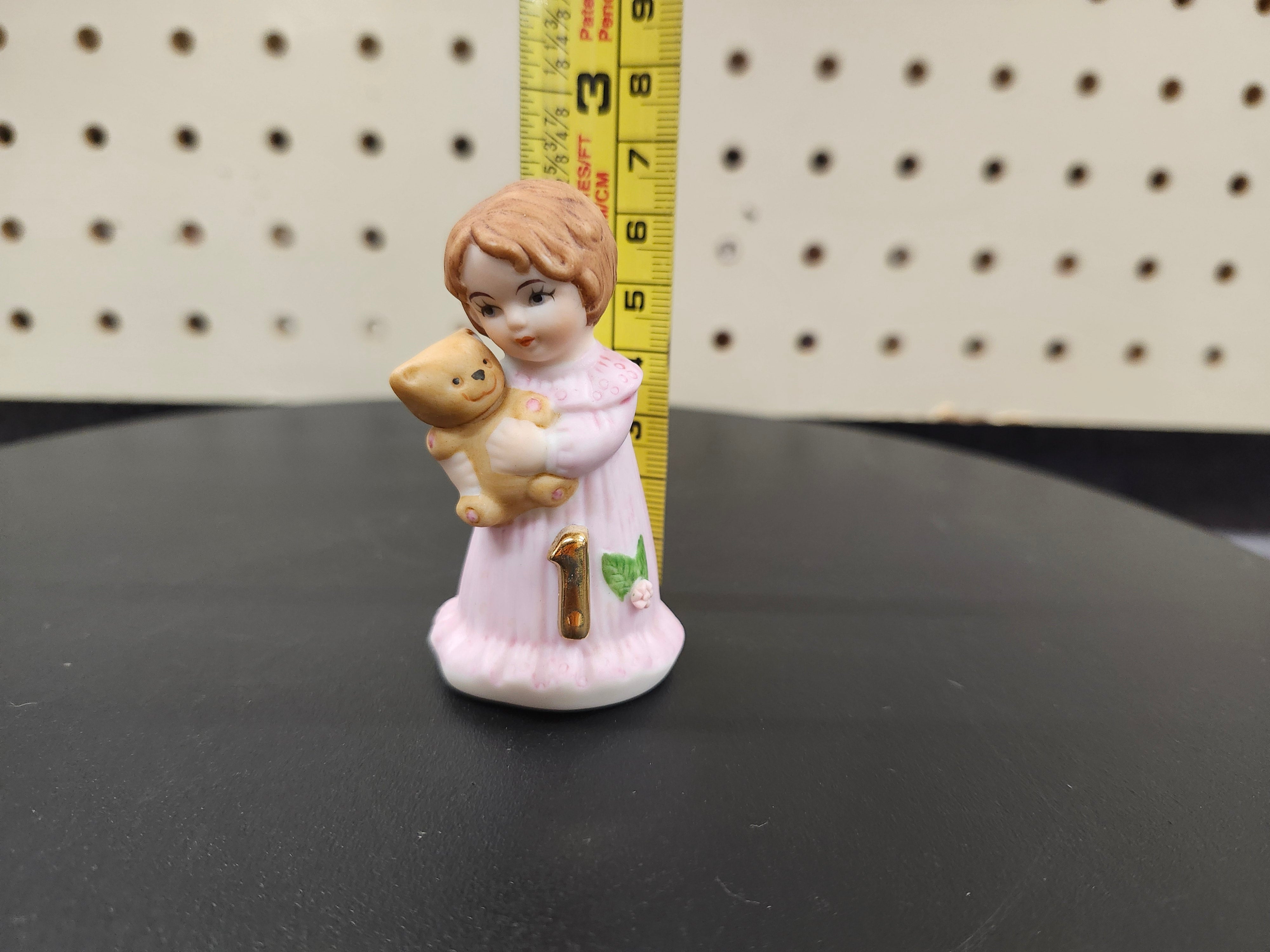 #1 Growing up birthday girl figurines. Brown & blonde hair girls