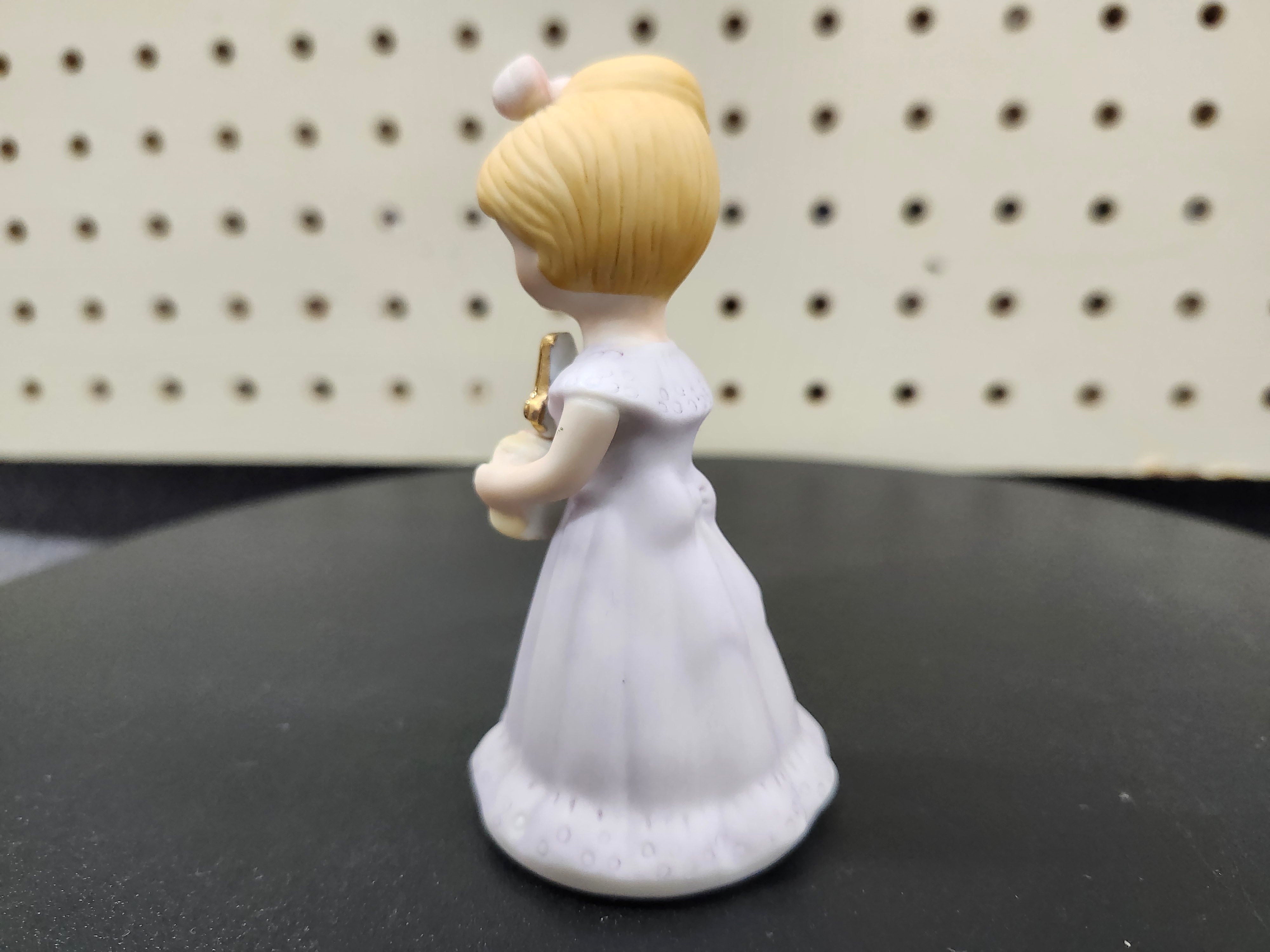 #4 Growing up birthday girl figurines. Brown & blonde hair girls