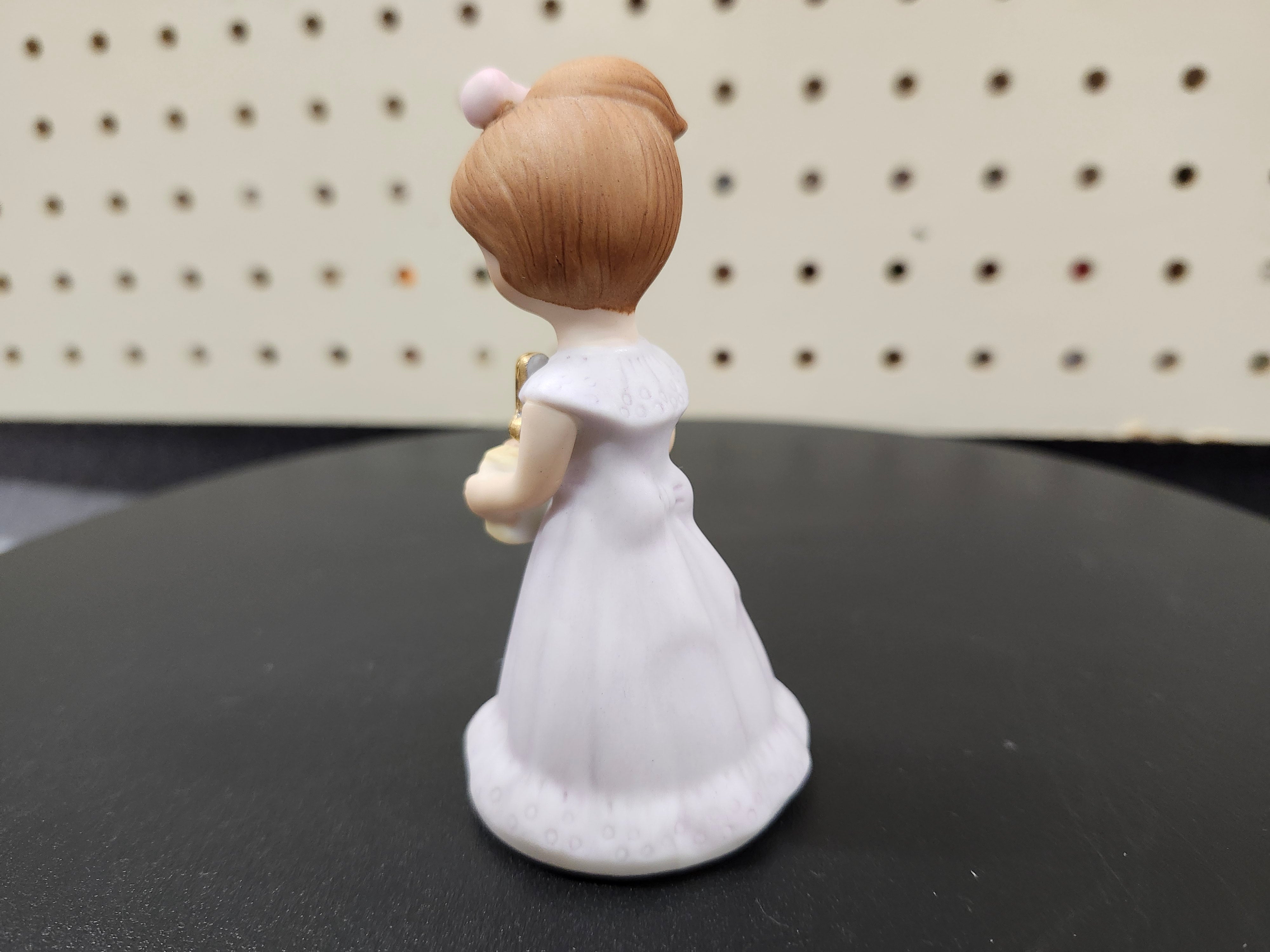 #4 Growing up birthday girl figurines. Brown & blonde hair girls