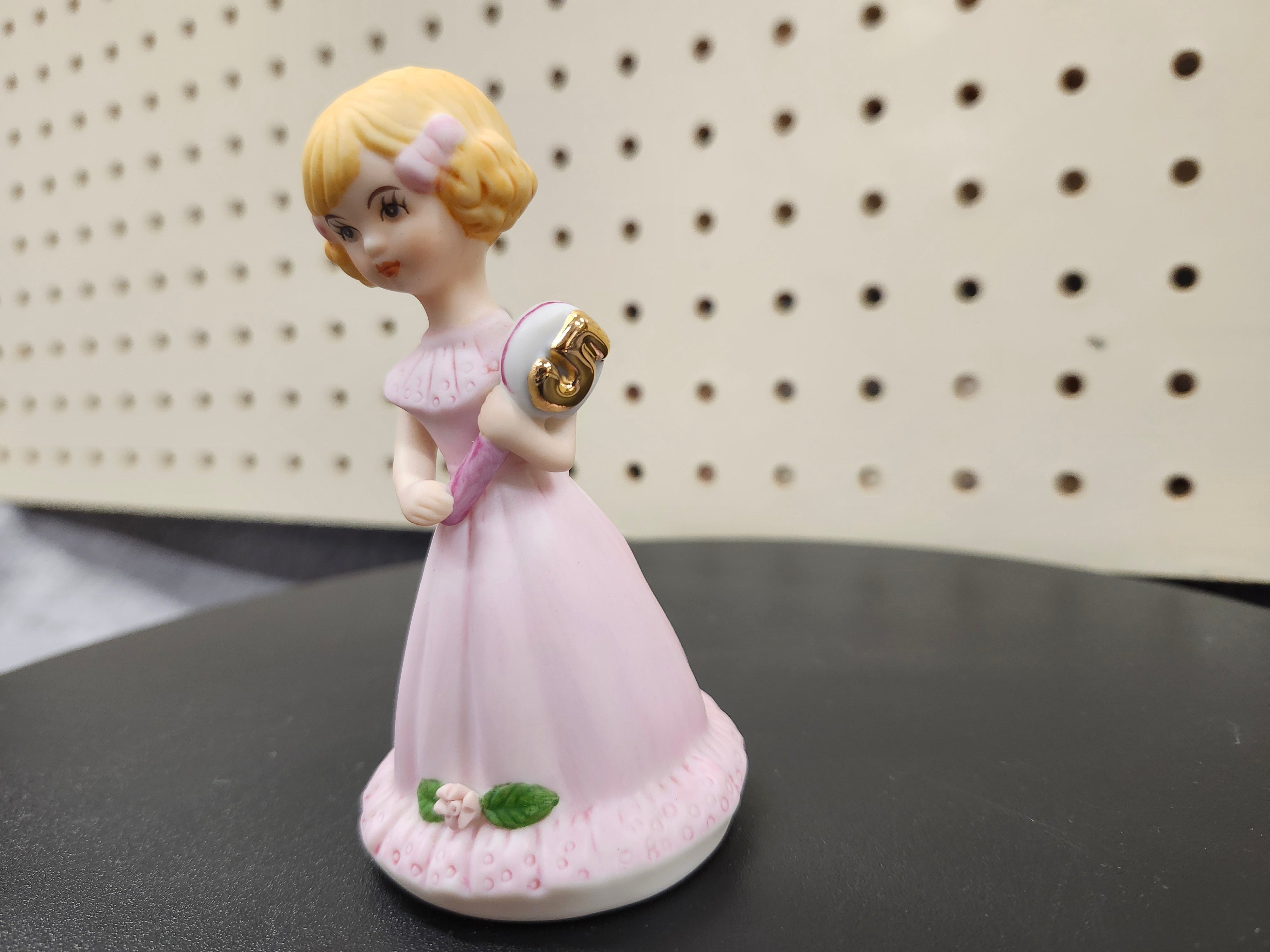 #5 Growing up birthday girl figurine