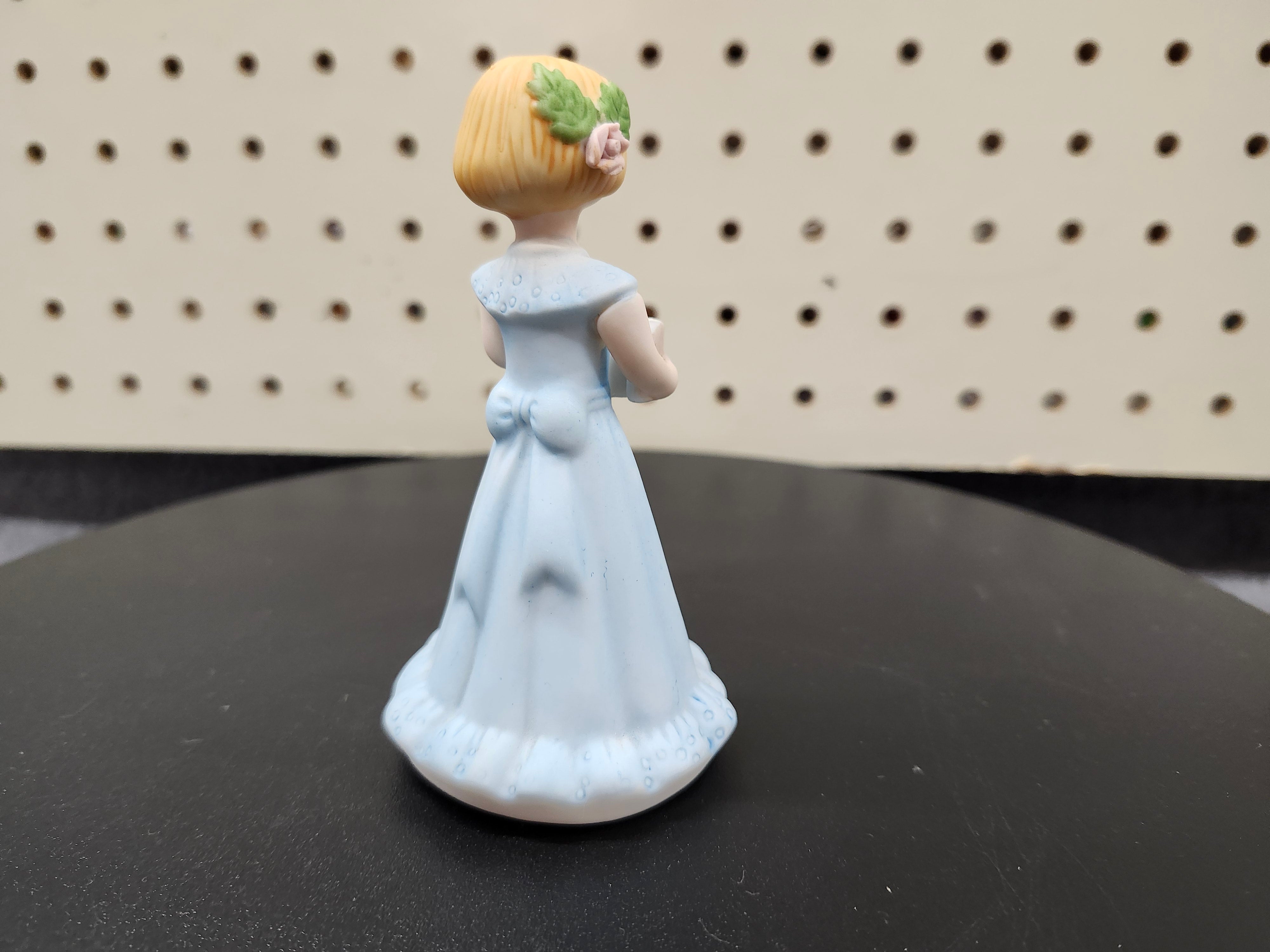 #6 Growing up birthday girl figurines. Brown & blonde hair girls