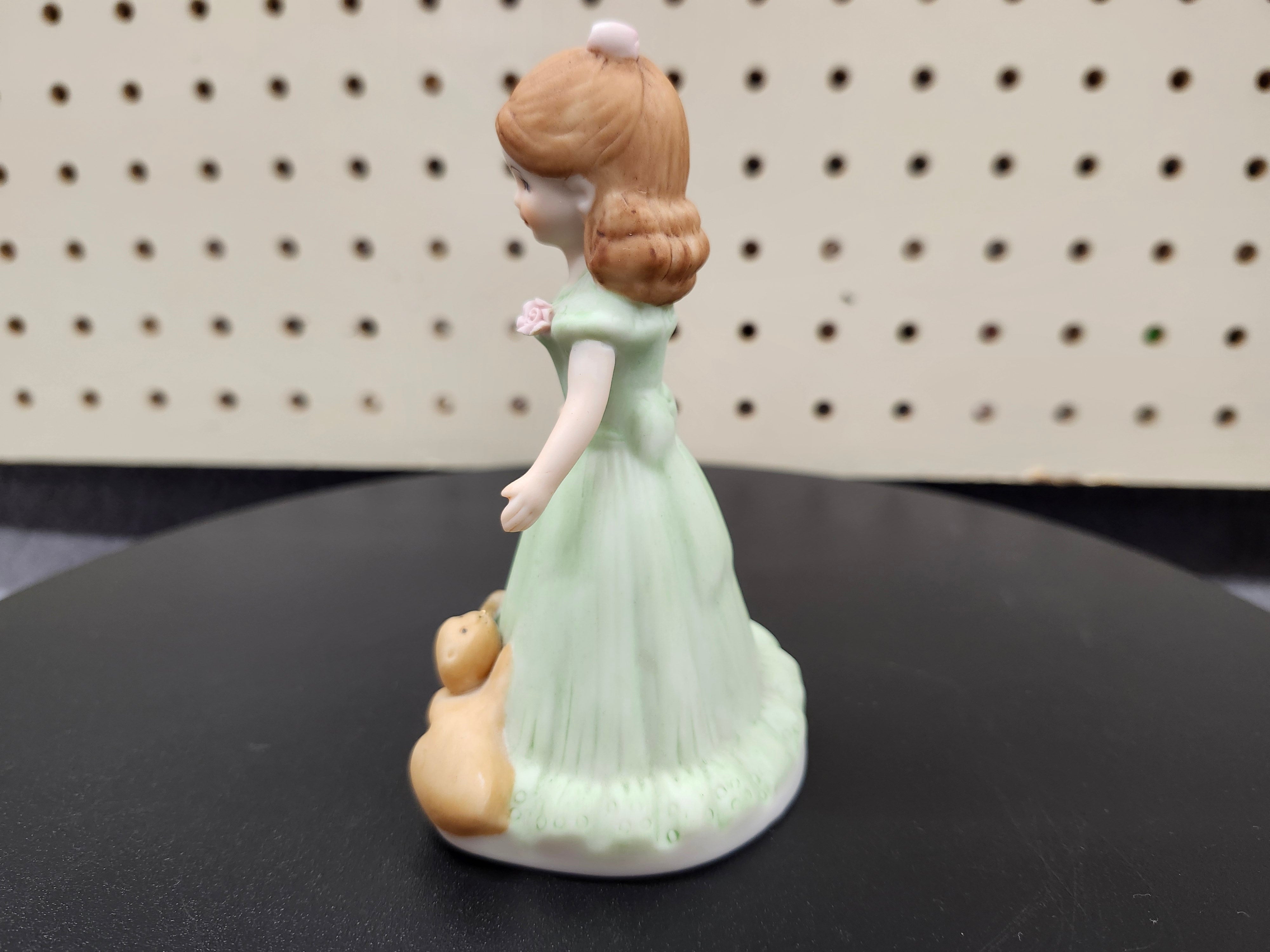 #7 Growing up birthday girl figurines. Brown & blonde hair girls