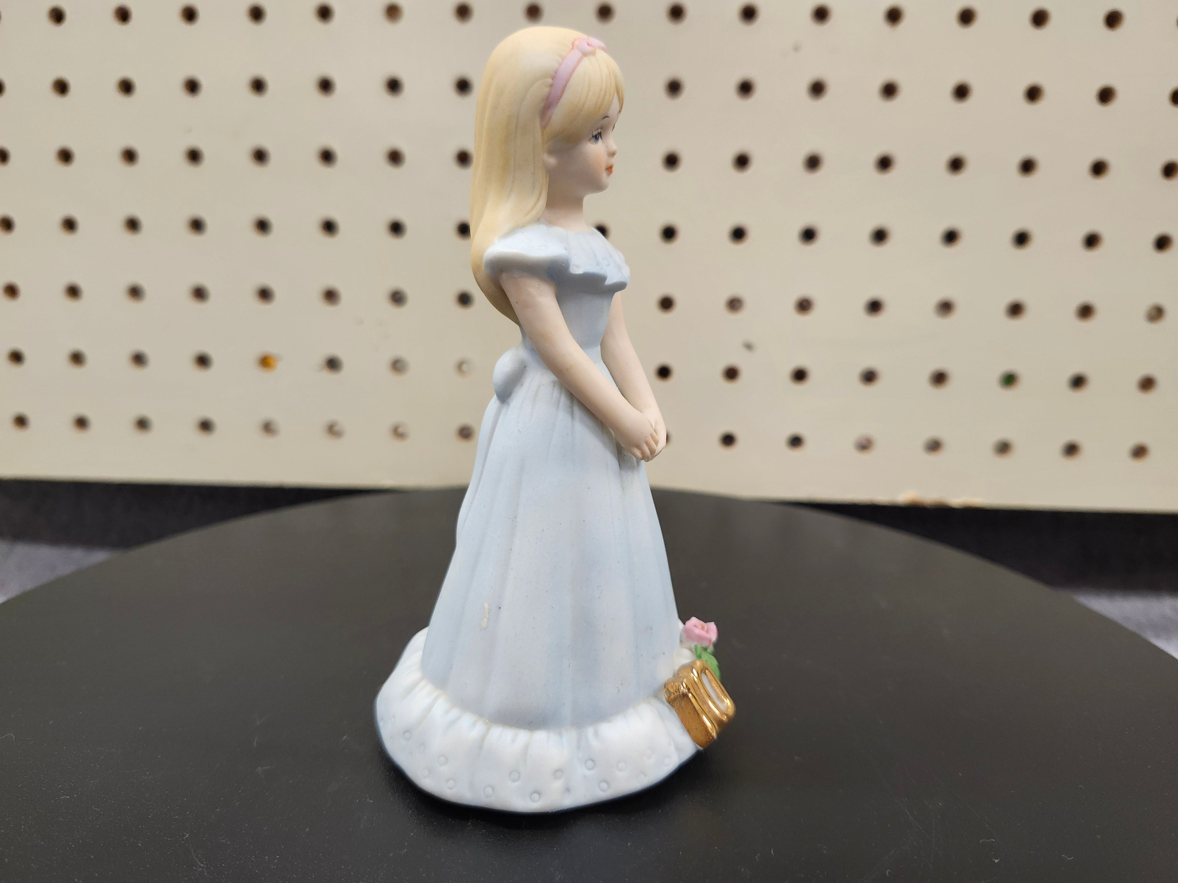 #10 Growing up birthday girl figurines. Blonde & brown hair girls