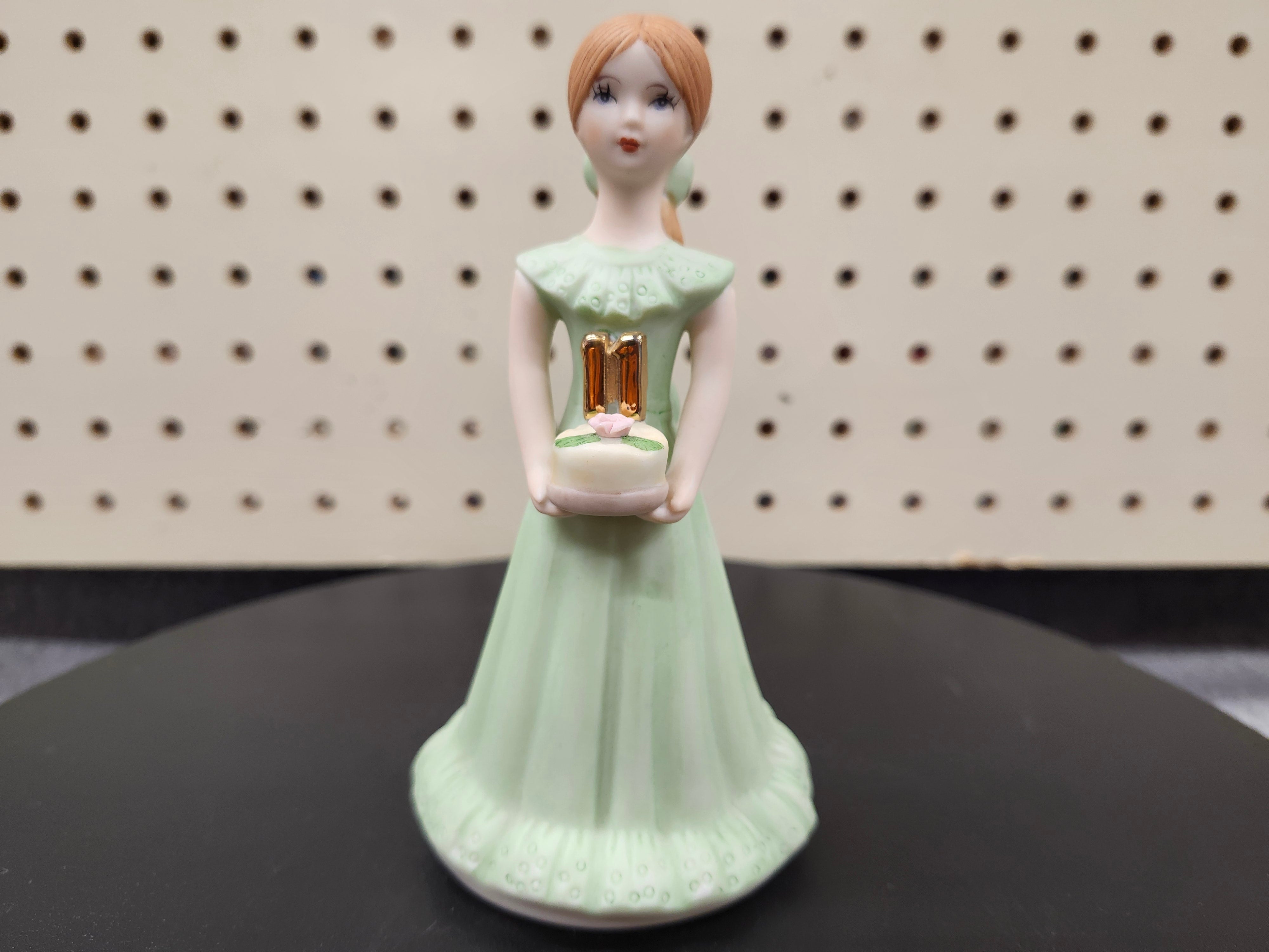 #11 Growing up birthday girl figurine